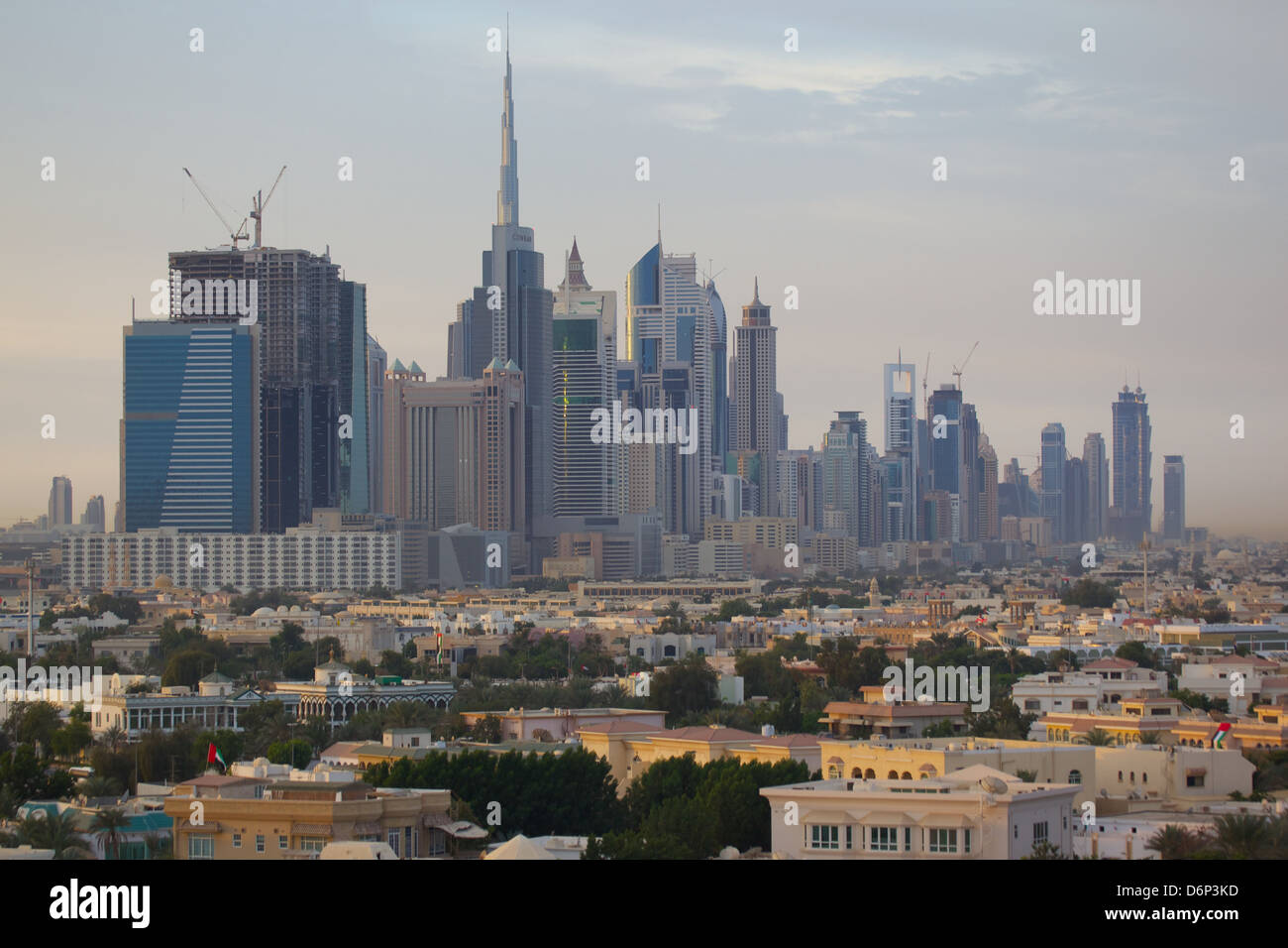 City skyline, Dubai, United Arab Emirates, Middle East Stock Photo