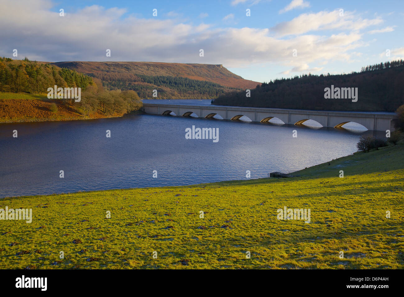 Ladybower Reservoir, Derwent Valley, Peak District National Park, Derbyshire, England, United Kingdom, Europe Stock Photo