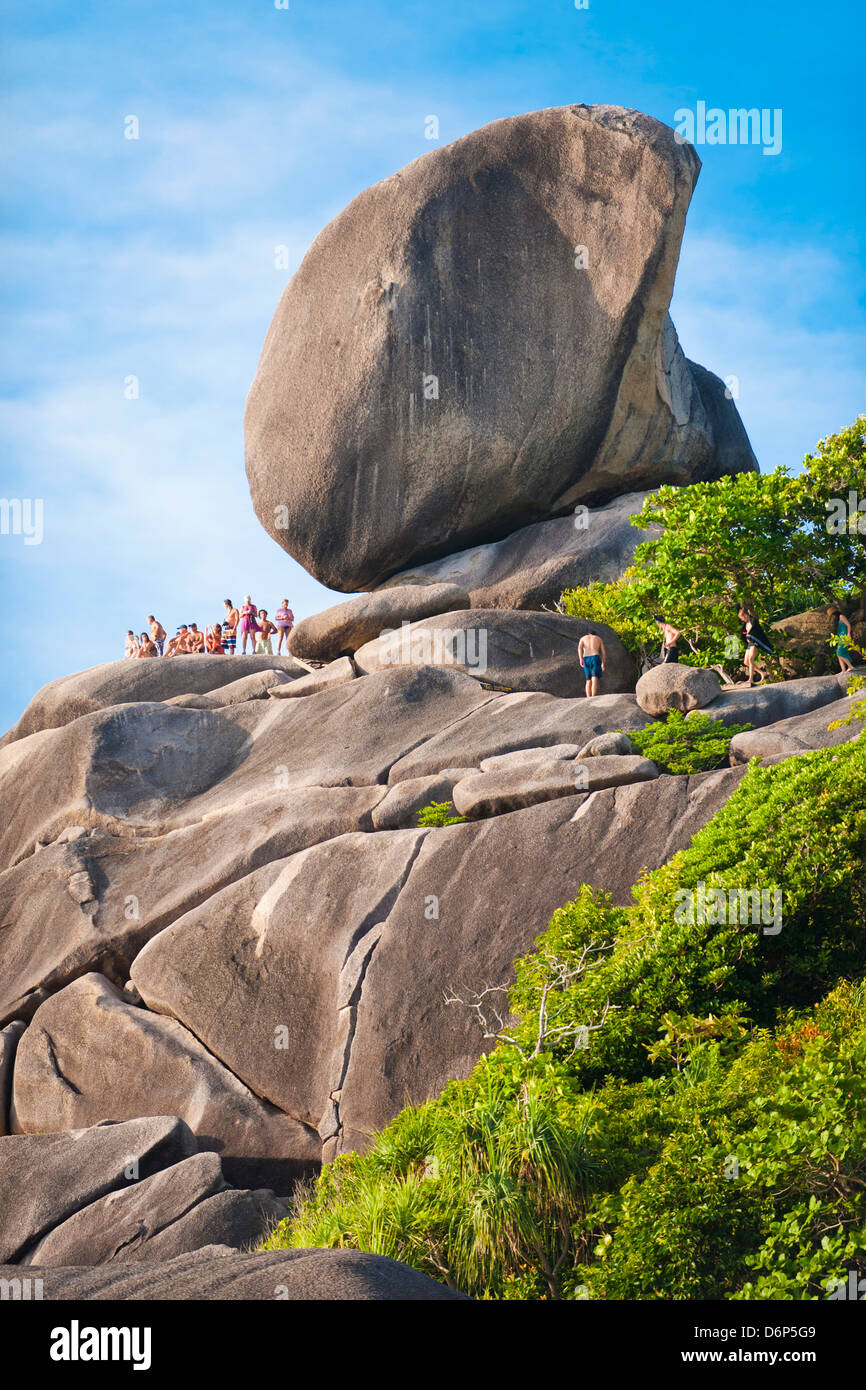 Rock formations of Ko Similan Beach, Phuket Island, Phuket, Thailand, Southeast Asia, Asia Stock Photo