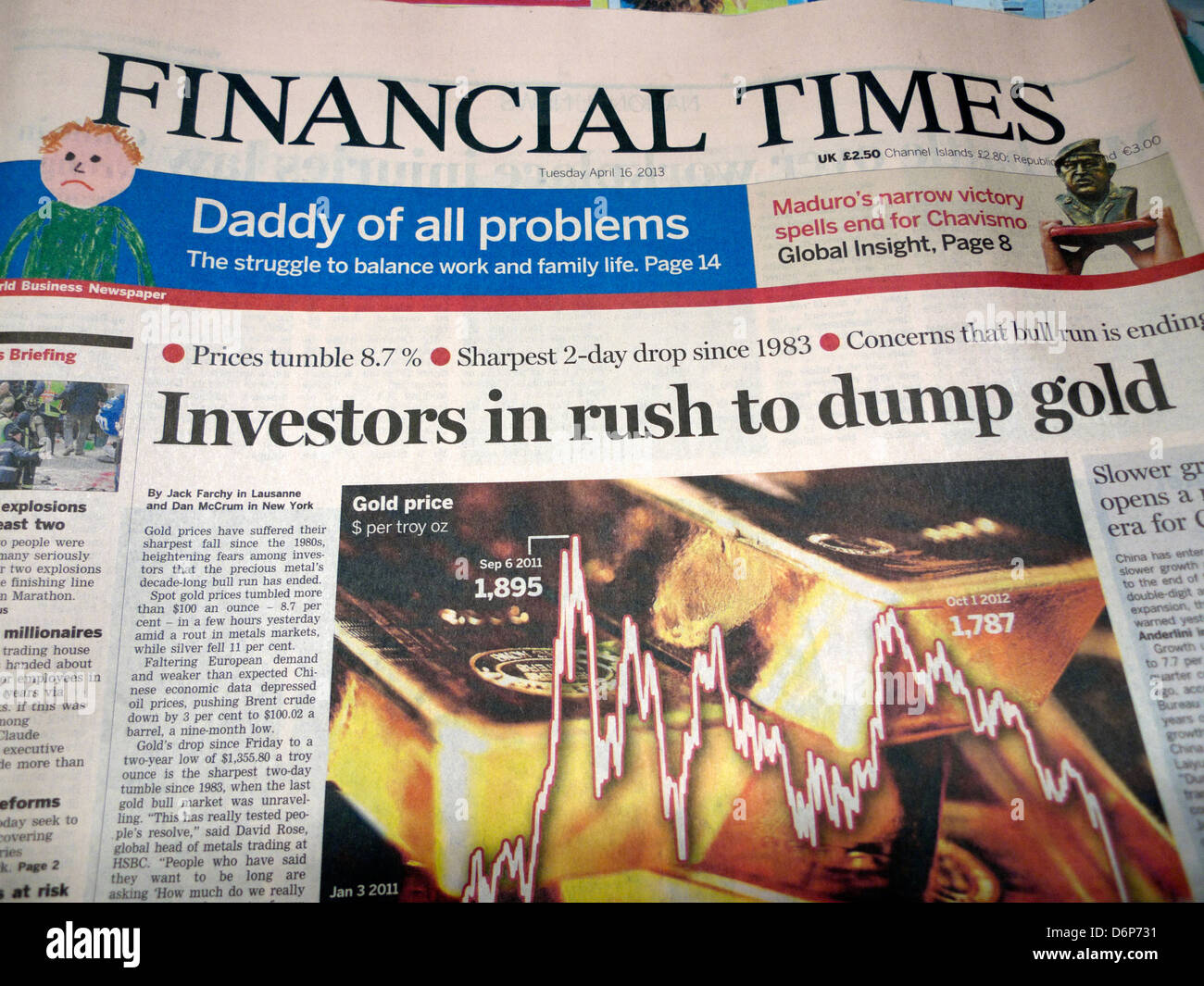 investors-in-rush-to-dump-gold-newspaper-headline-on-financial-times-D6P731.jpg