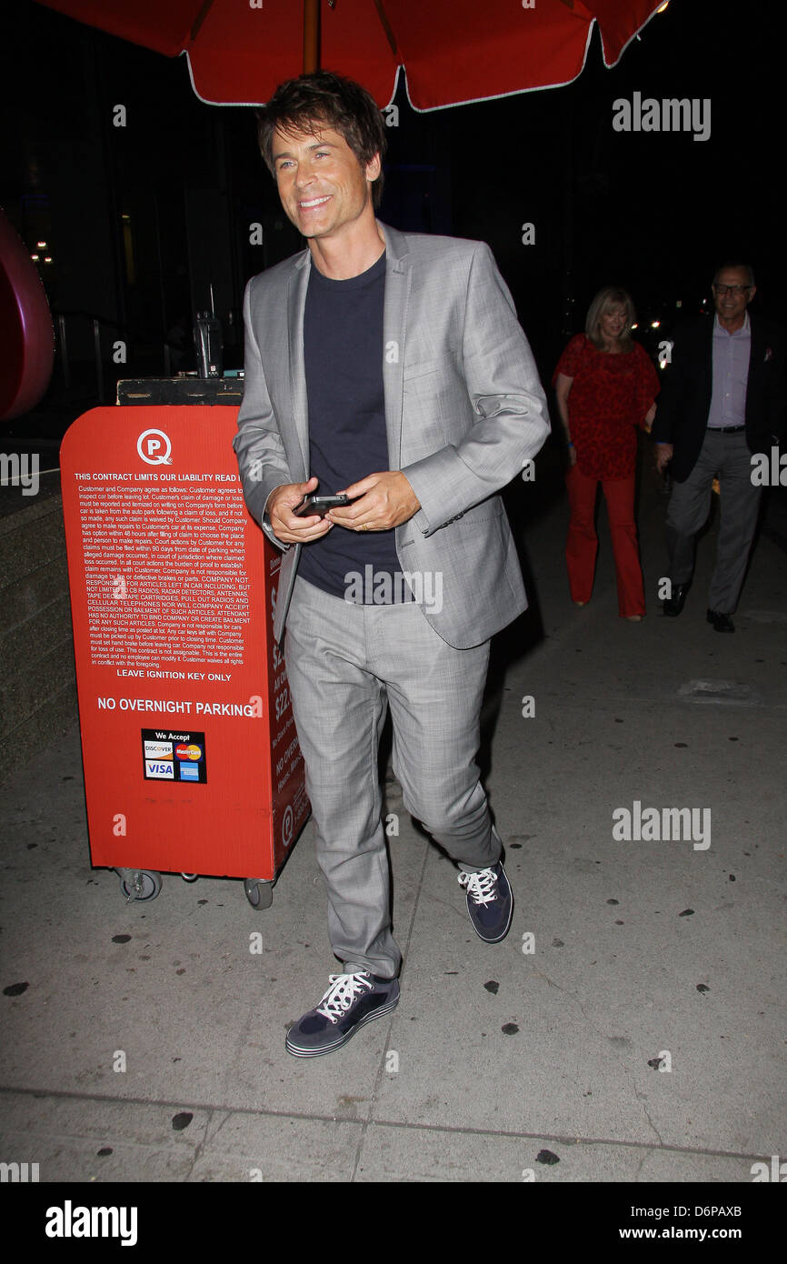 Rob Lowe outside BOA Steakhouse Los Angeles, California - 12.10.11