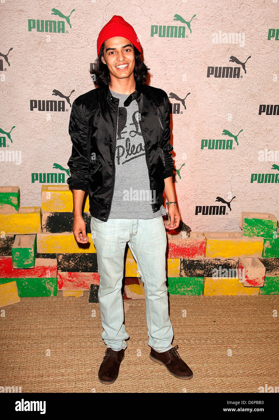 Sanjaya Malakar PUMA Presents 'Riddim & Run' benefiting Soles4Souls at Siren Studios - Arrivals Hollywood, California - Stock Photo