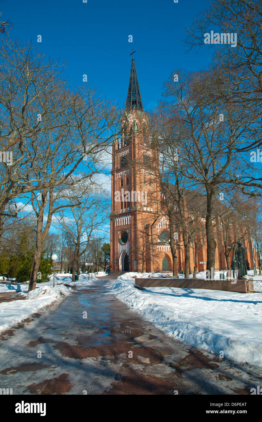 Neogothic style Keski-Porin Kirkko church (1863) Pori Finland Europe Stock Photo