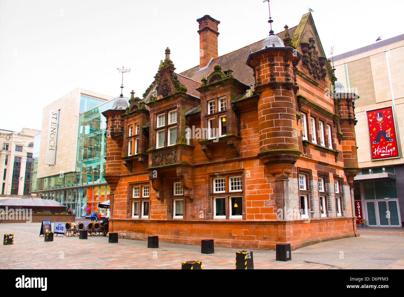 Original St Enoch underground station now coffee shop Glasgow Stock