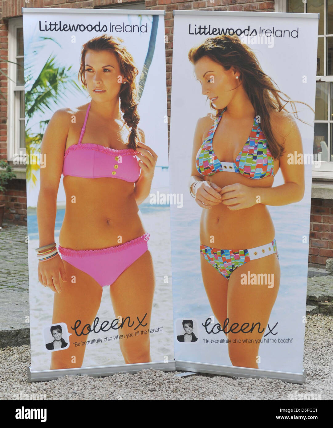 Atmosphere - Poster Coleen Rooney launches her first ever Swimwear Range  for Littlewoods in Ireland Dublin, Ireland - 12.03.12 Stock Photo - Alamy