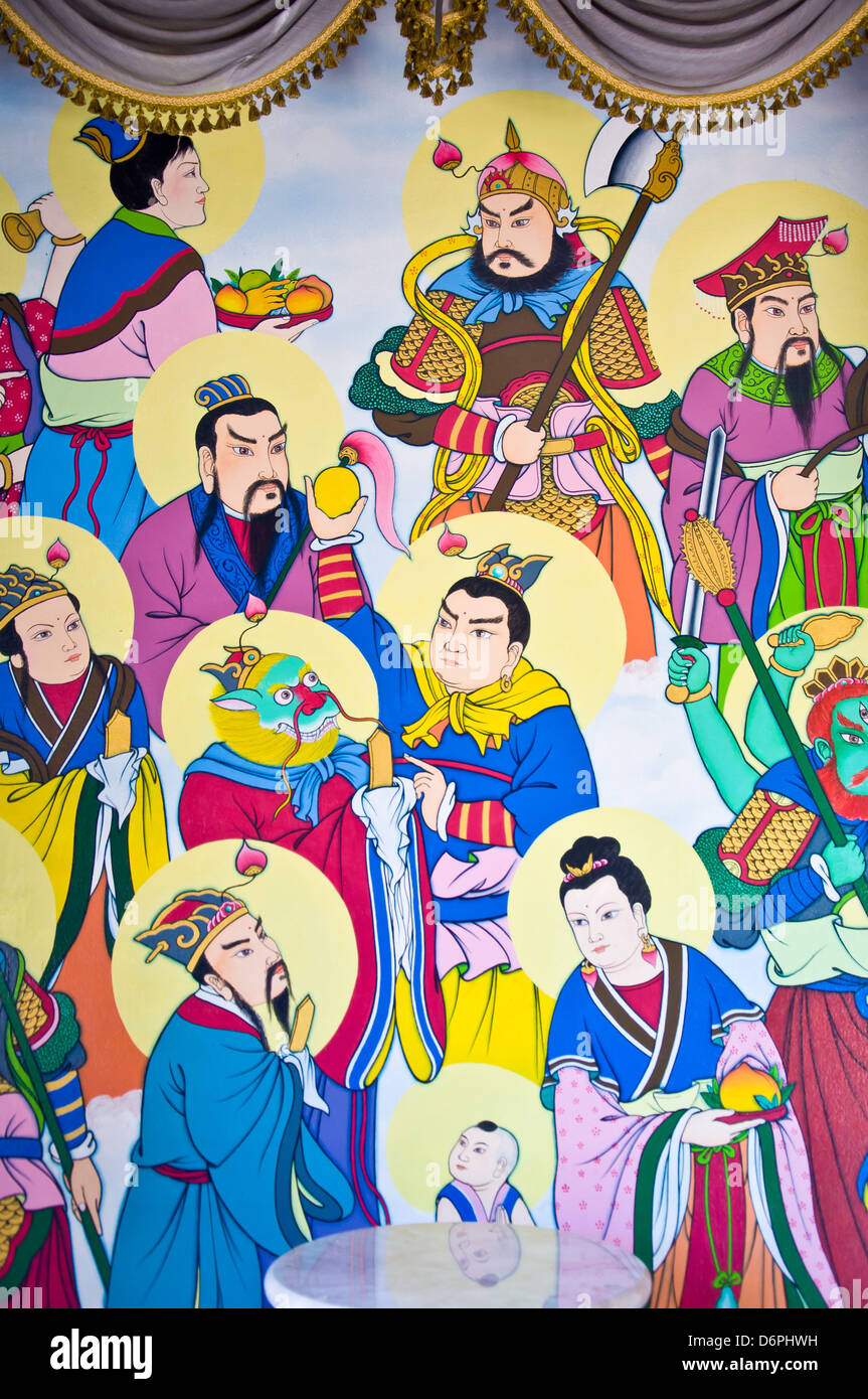 Chinese art painting from the wall Stock Photo Alamy