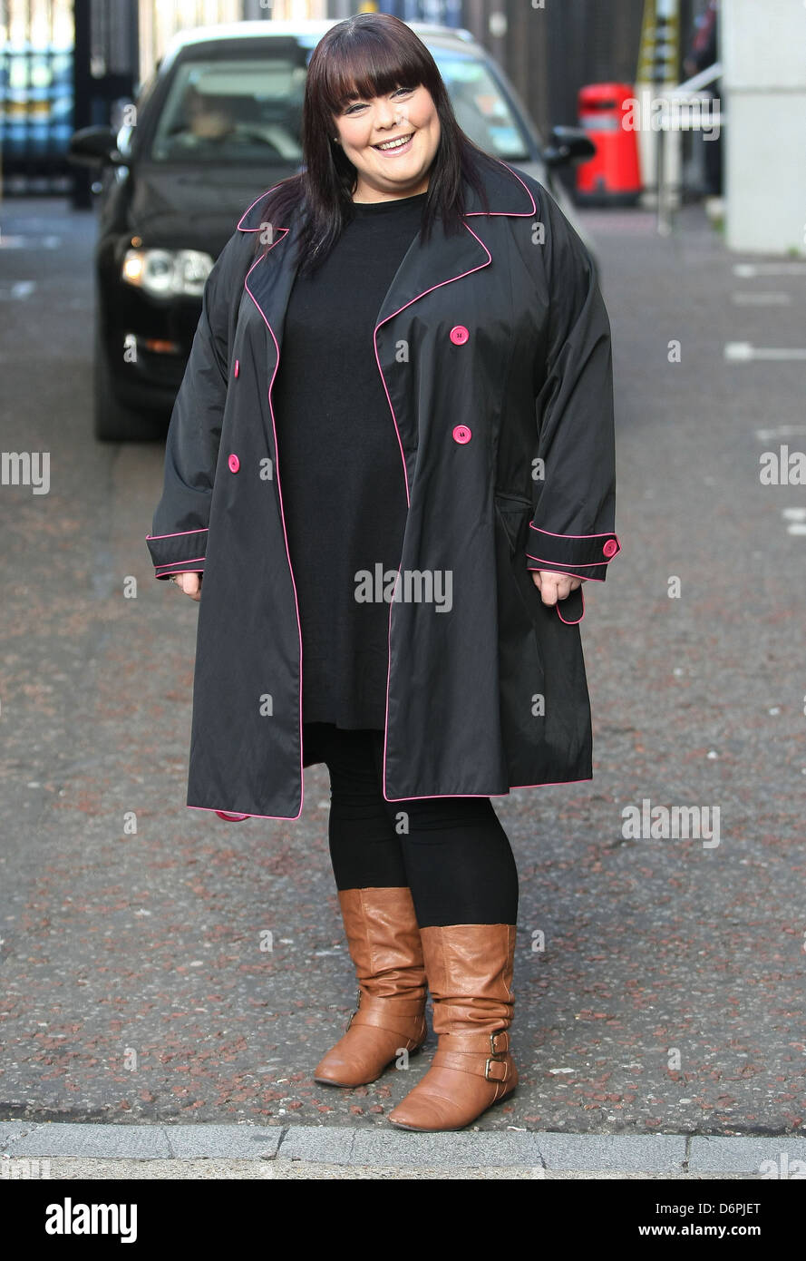 Lisa Riley outside the ITV studios London, England - 12.03.12 Stock ...