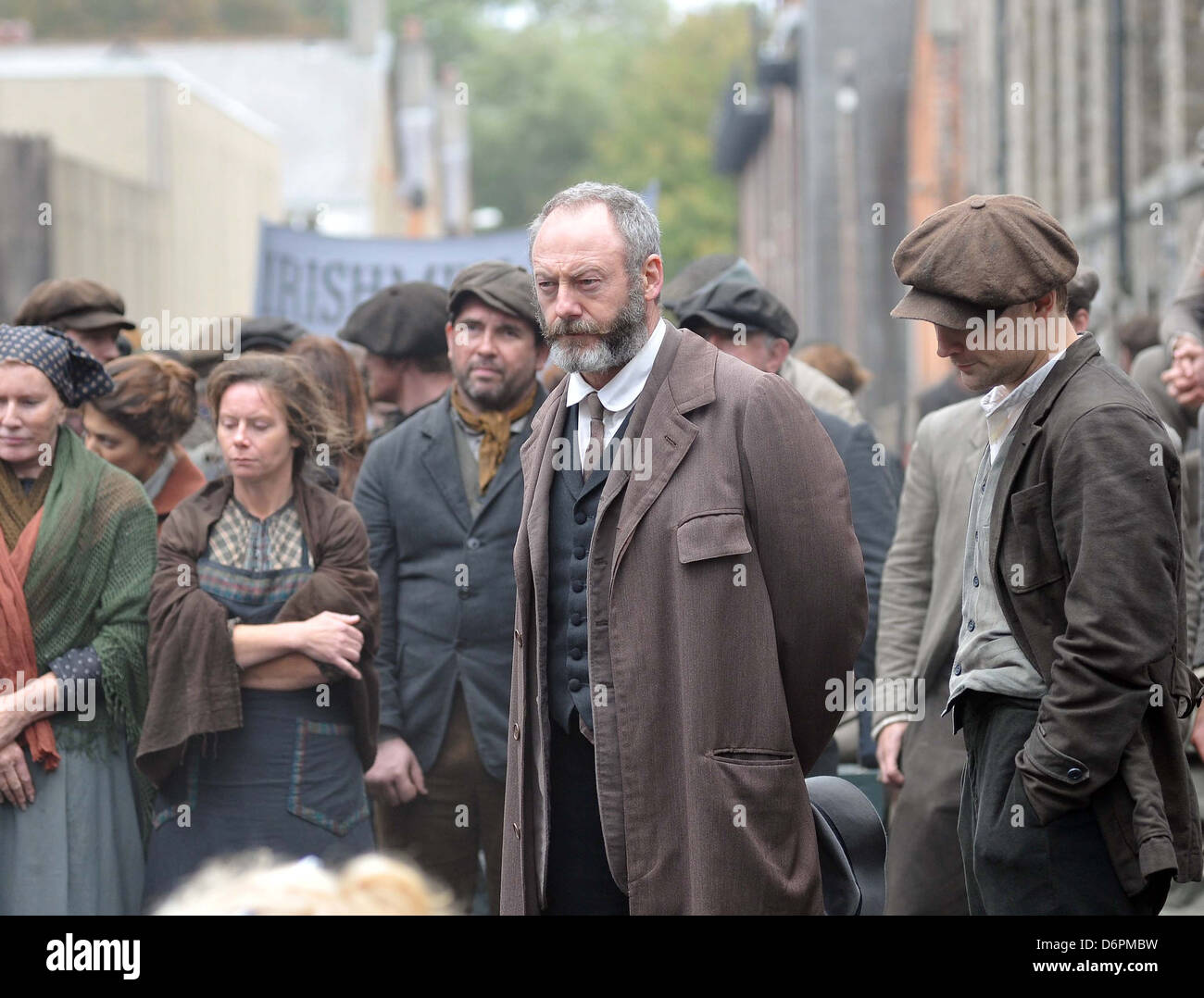 Liam cunningham on the tv set of titanic hi-res stock photography and  images - Alamy