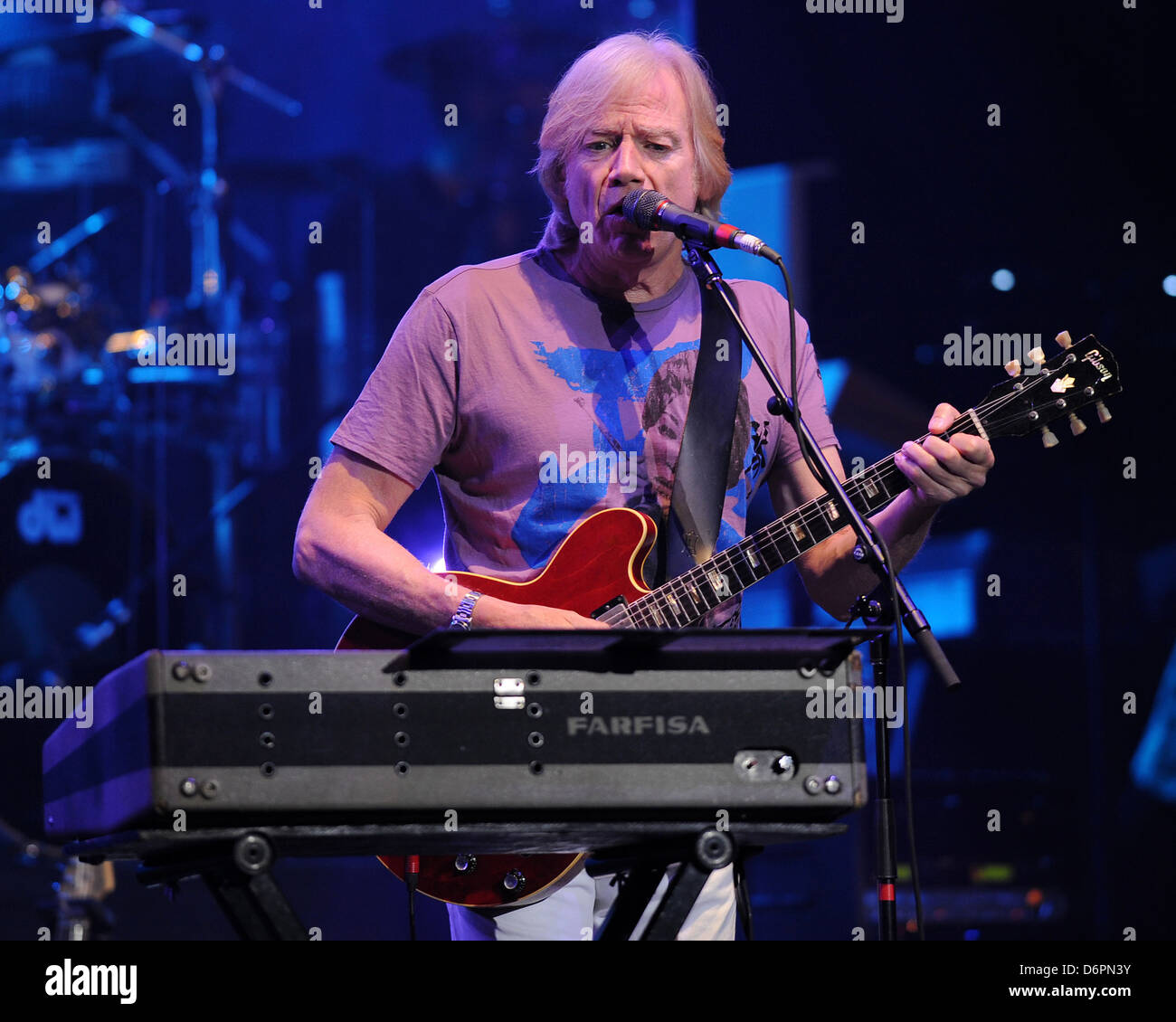 Justin Hayword of the Moody Blues perform on the opening night of the ...