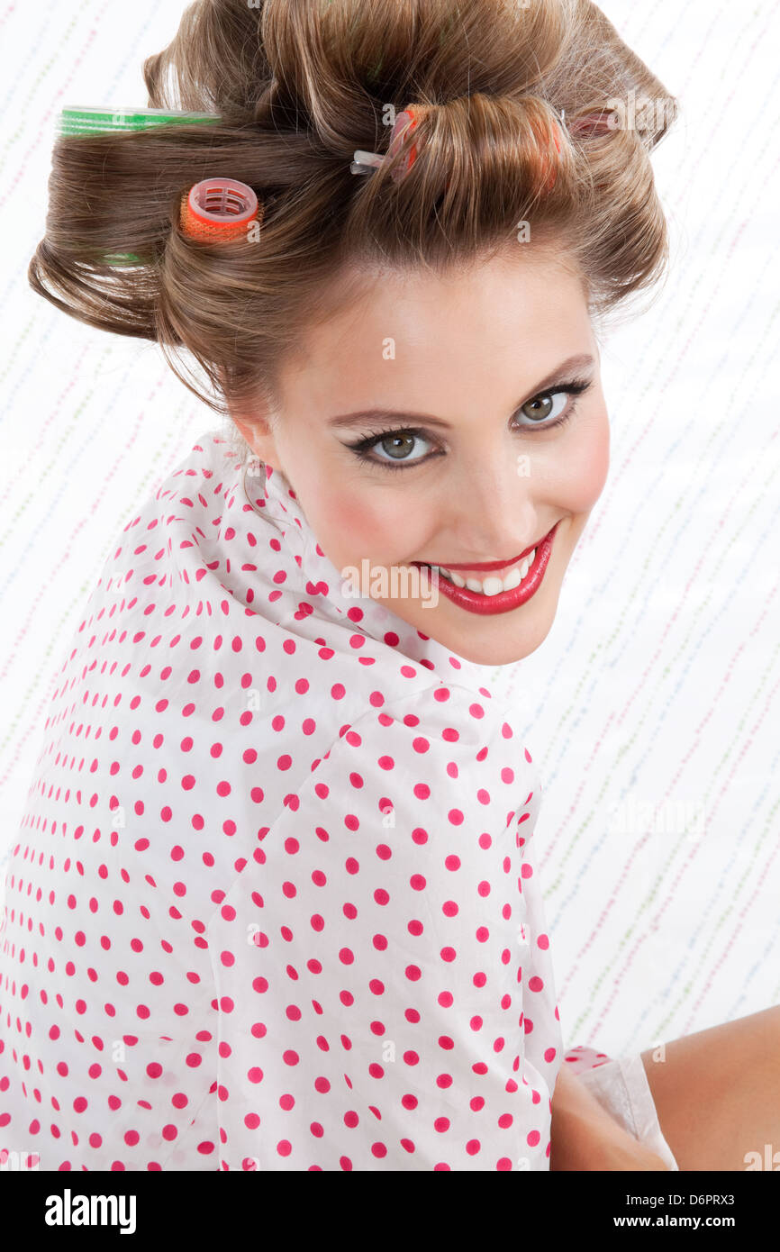 Hair rollers vintage hires stock photography and images Alamy