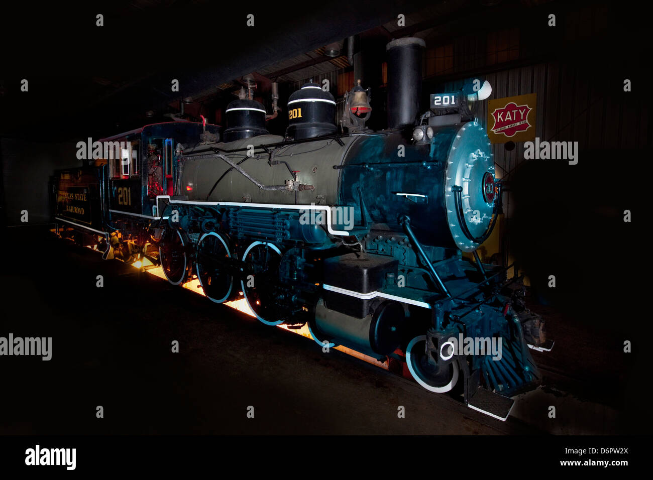 Steam locomotive at Texas State Railroad, Rusk, Texas, USA Stock Photo