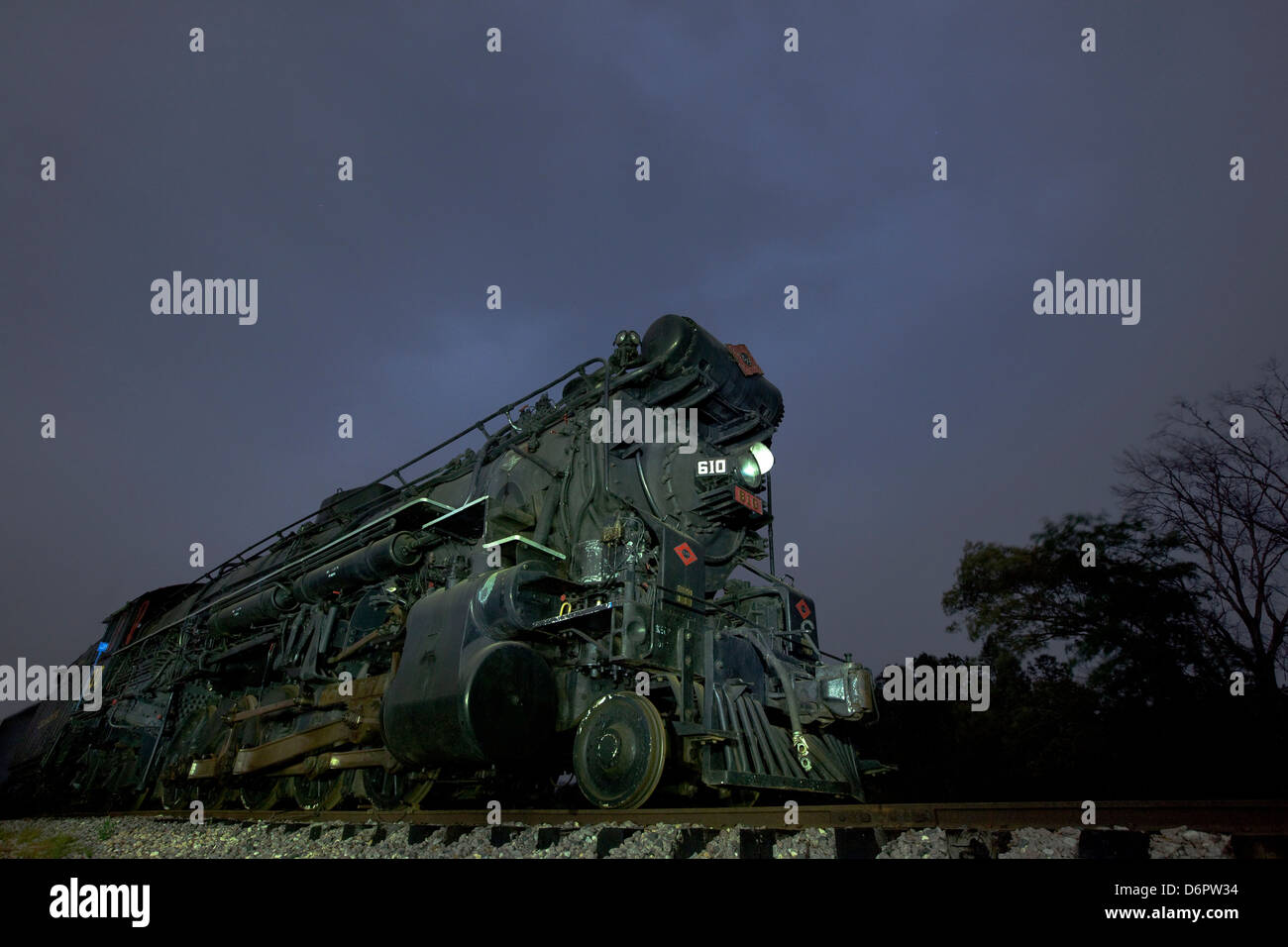 Steam locomotive at Texas State Railroad, Rusk, Texas, USA Stock Photo