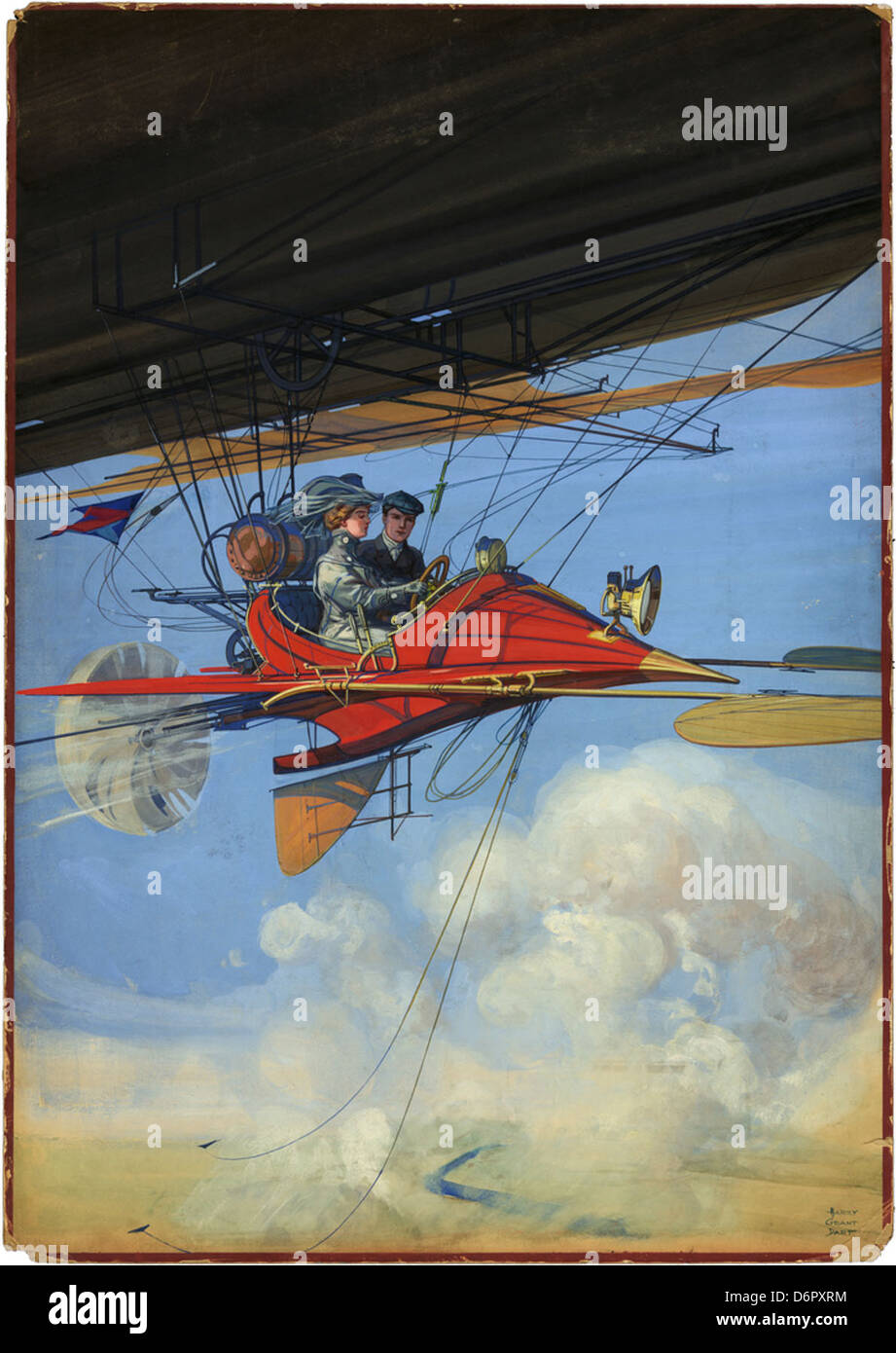 Harry Grant Dart: Aerostatic cabriolet of tomorrow, ca. 1905 Stock Photo