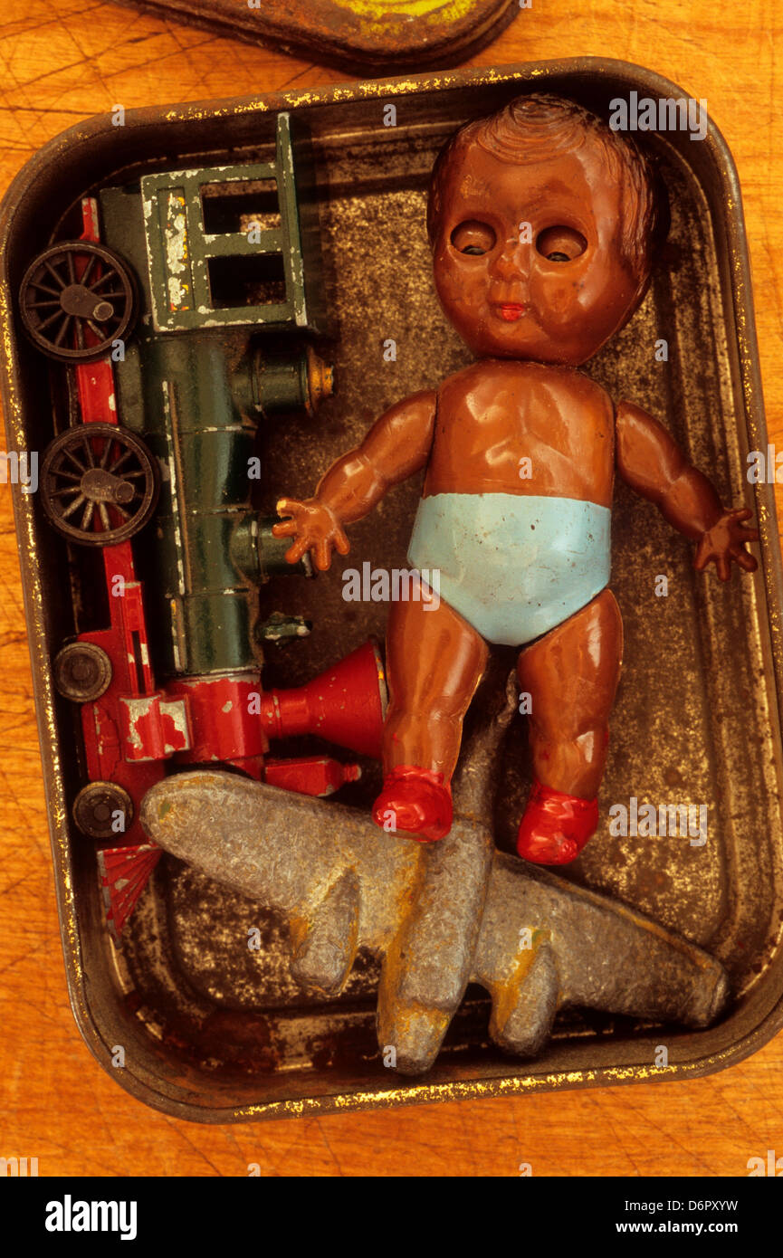 small plastic doll