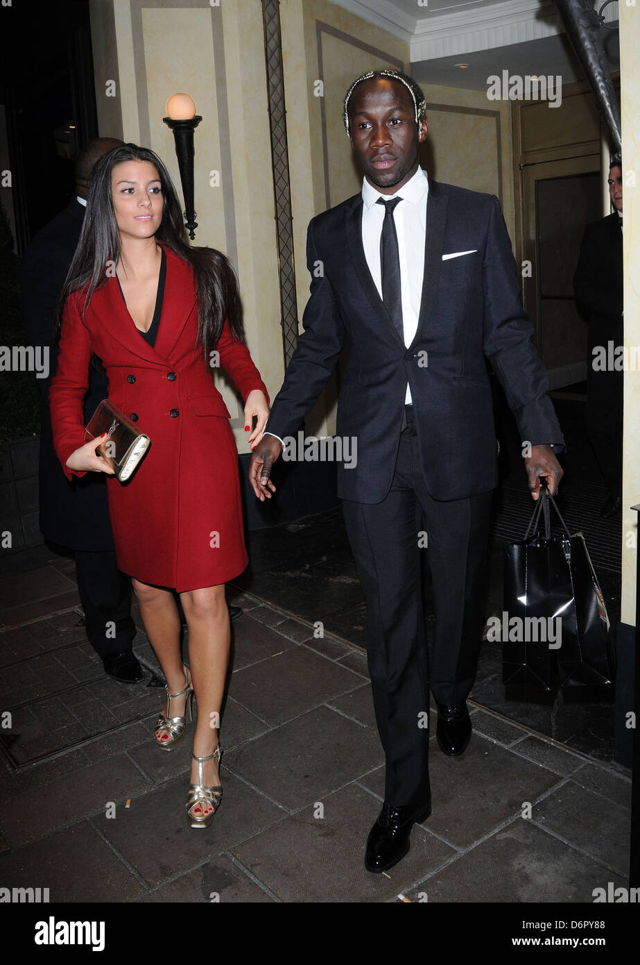 Bacary Sagna The Didier Drogba Foundation Charity Ball held at The Dorchester - Outside Arrivals London, England - 10.03.12 Stock Photo