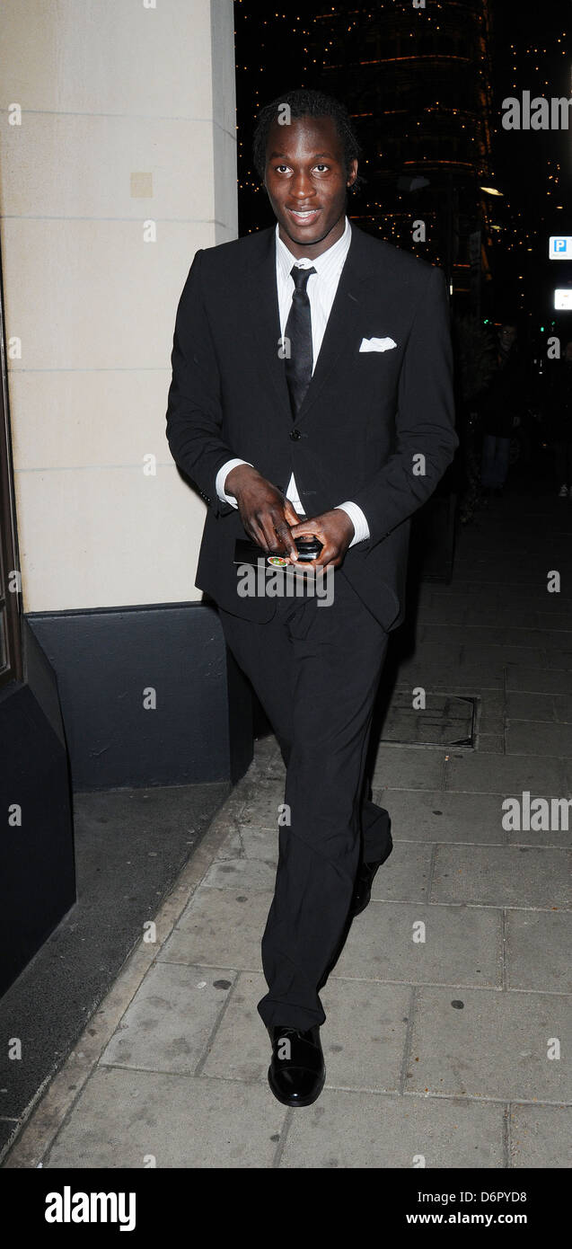 Romelu Lukaku The Didier Drogba Foundation Charity Ball held at The Dorchester - Outside Arrivals London, England - 10.03.12 Stock Photo