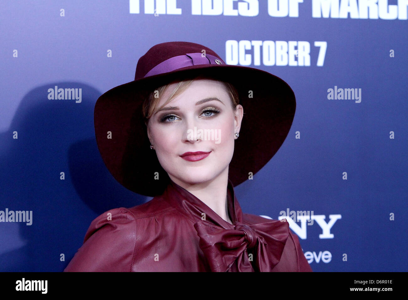 Evan Rachel Wood New York premiere of 'The Ides of March' at the ...