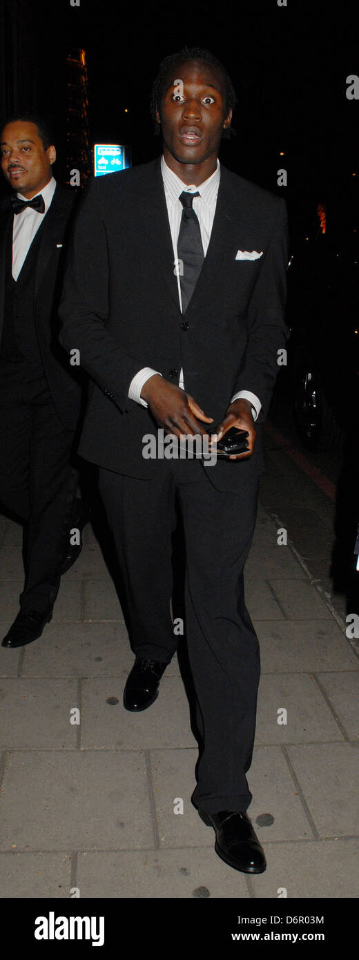 Romelu Lukaku The Didier Drogba Foundation Charity Ball held at The Dorchester - Outside Arrivals London, England - 10.03.12 Stock Photo