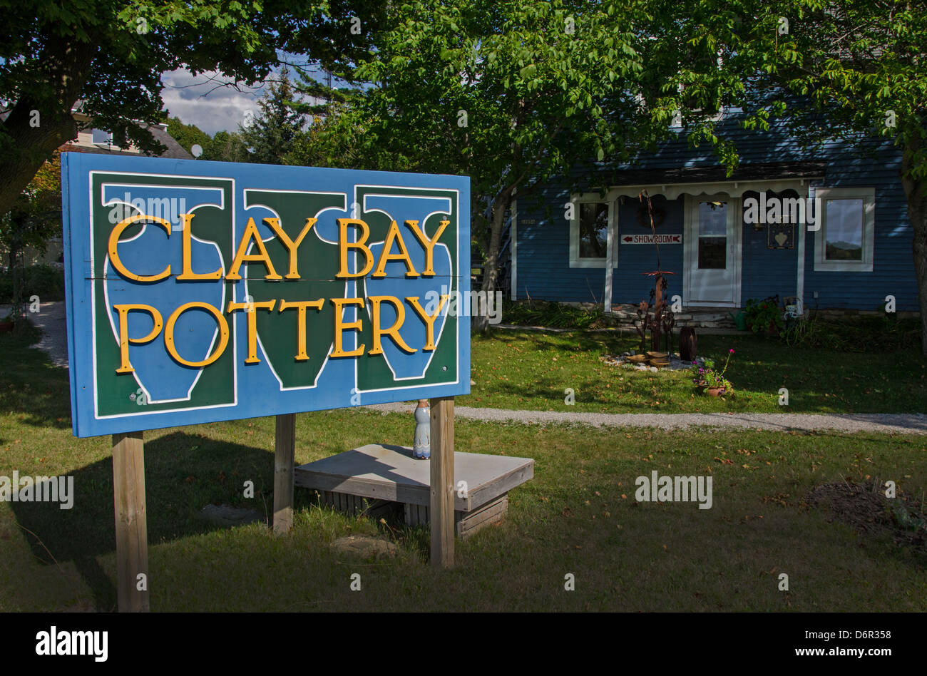Clay Bay Pottery is in the Door County town of Ellison Bay, Wisconsin