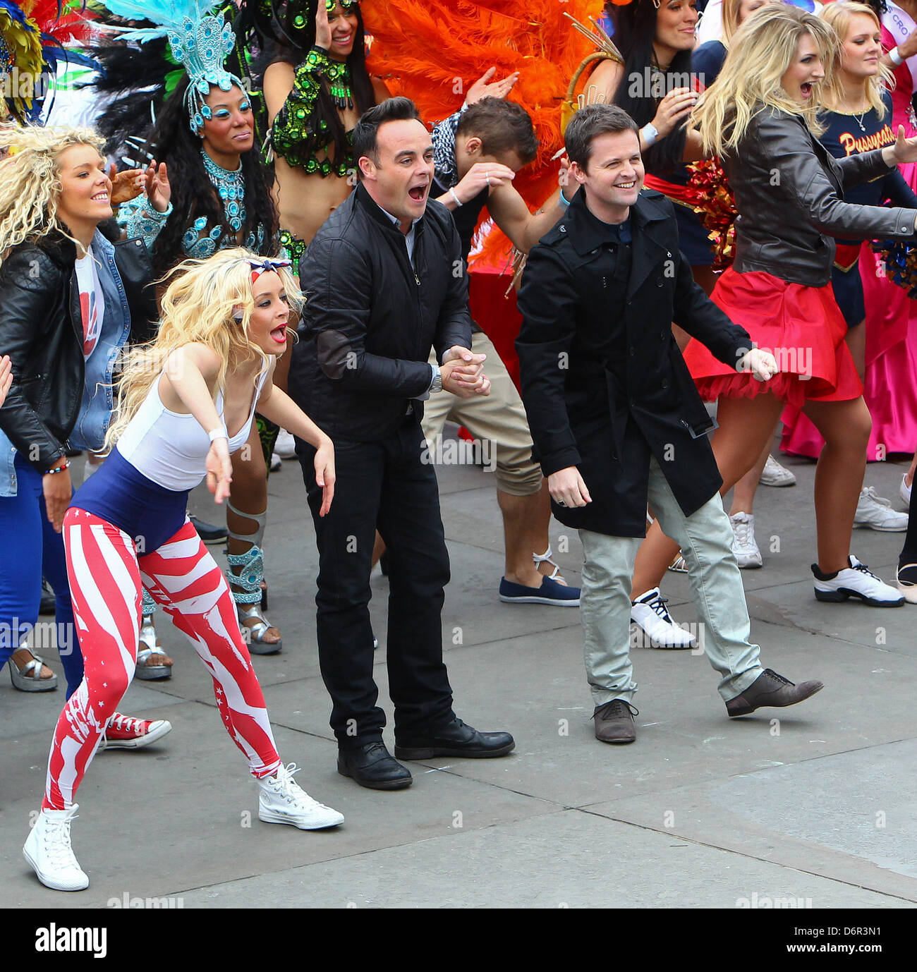 Anthony Mcpartlin And Declan Donnelly Aka Ant And Dec Britains Got Talent Flash Mob In 