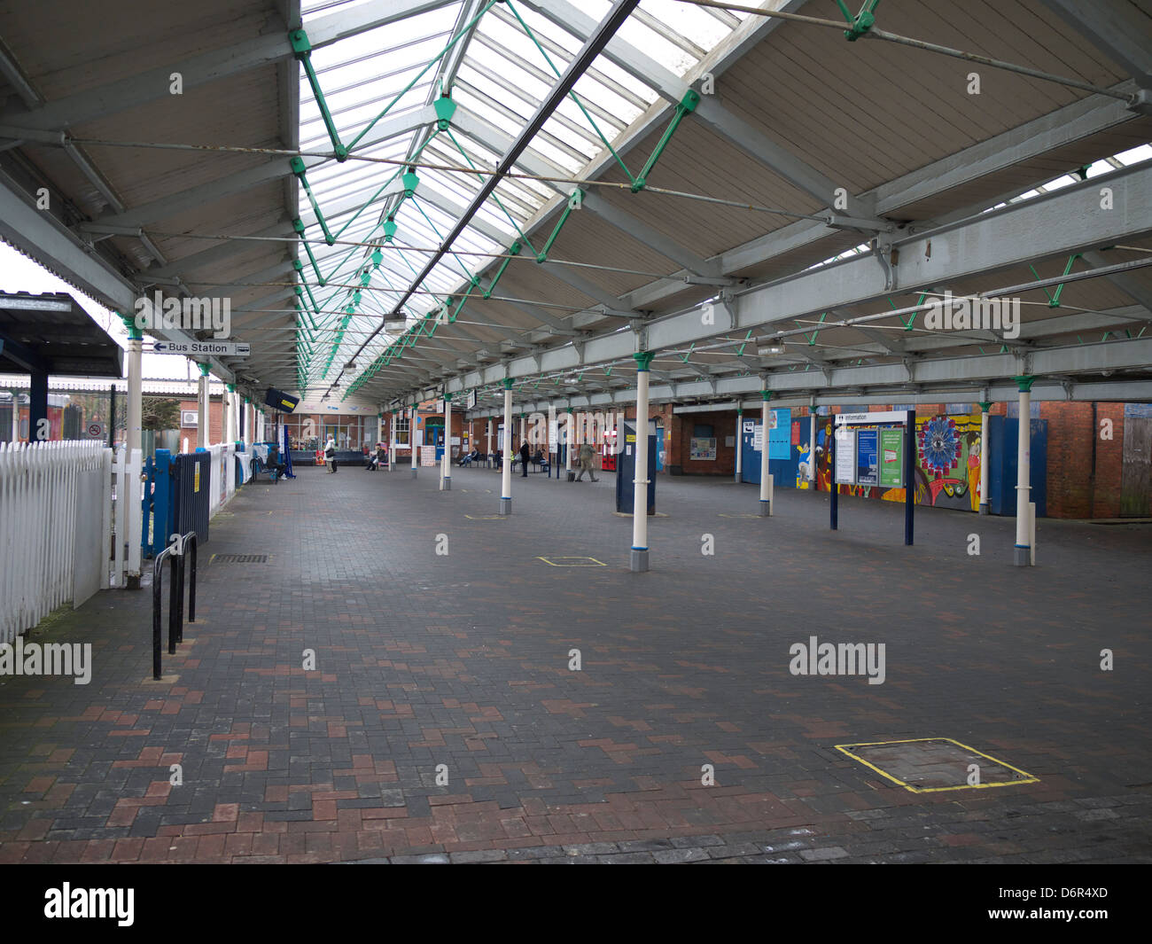 Skegness railway station with canopy,January 2011 Stock Photo - Alamy