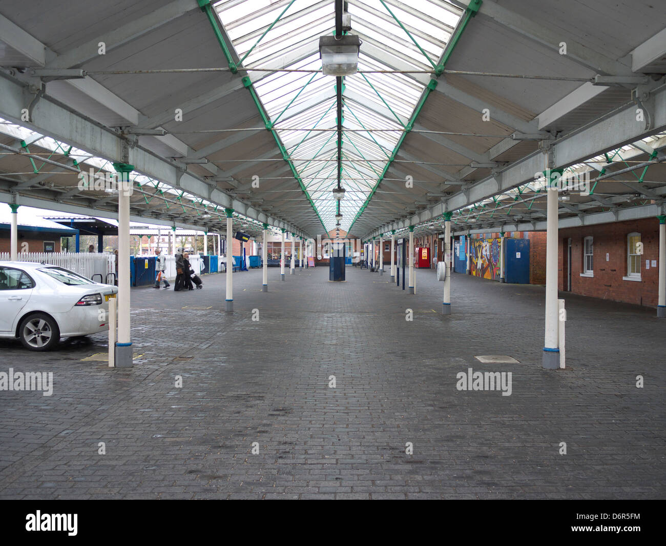 Skegness railway station and canopy, January 2011 Stock Photo Alamy
