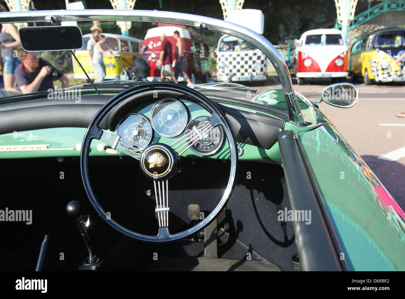 Brighton Breeze 2011 The VW show took part on the hottest day in October ever recorded in UK Porsche Speedster Brighton, Stock Photo