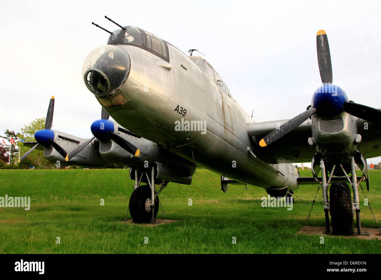 Canada, Nova Scotia, Greenwood, Avro Lancaster bomber plane in museum Stock Photo