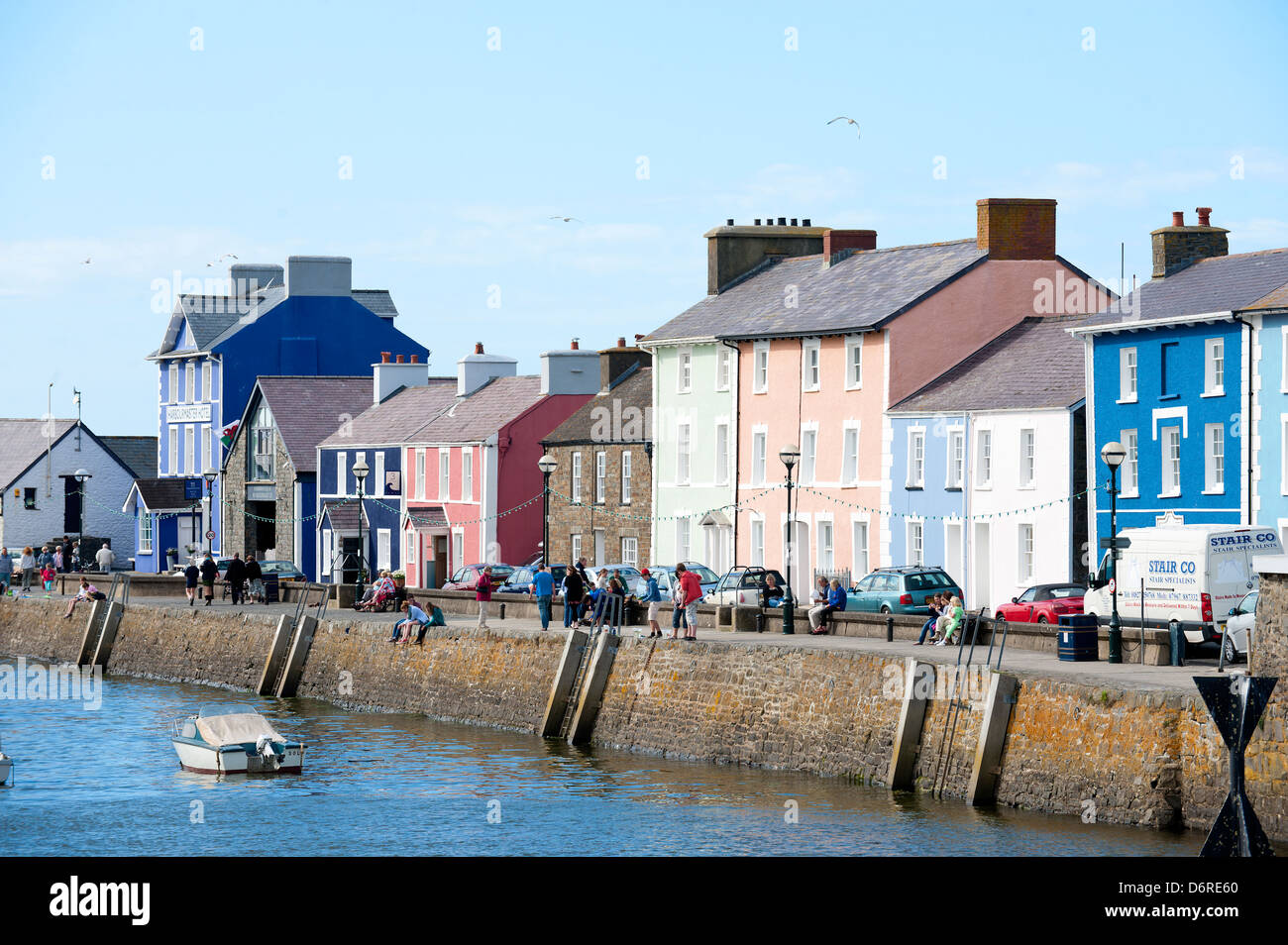 Aberaeron, Ceredigion, Wales, UK. Stock Photo