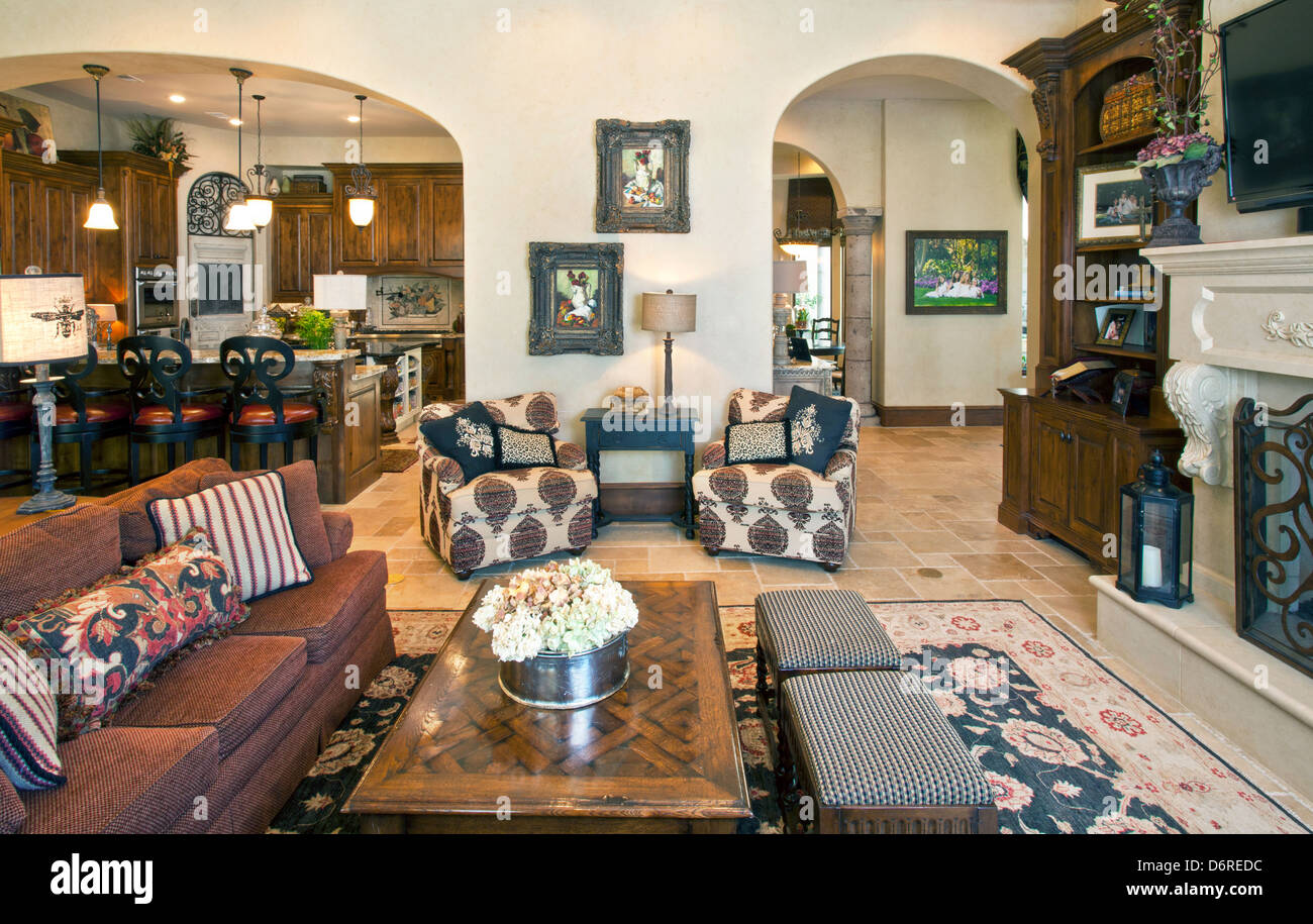 Architecture, interior design, private residence Stock Photo - Alamy