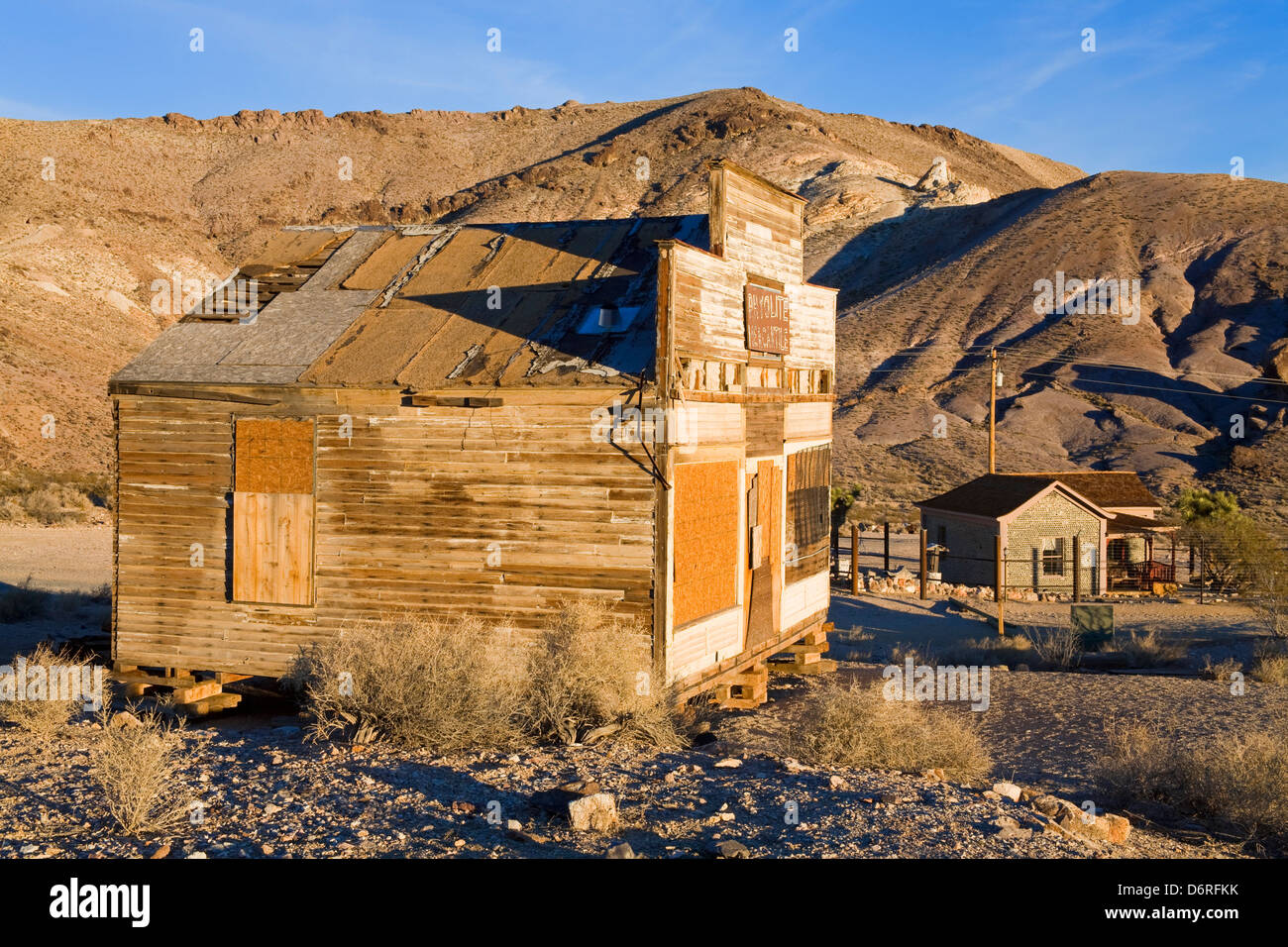 Mercantile at the Rhyolite ghost town, Beatty, Nevada, USA, North