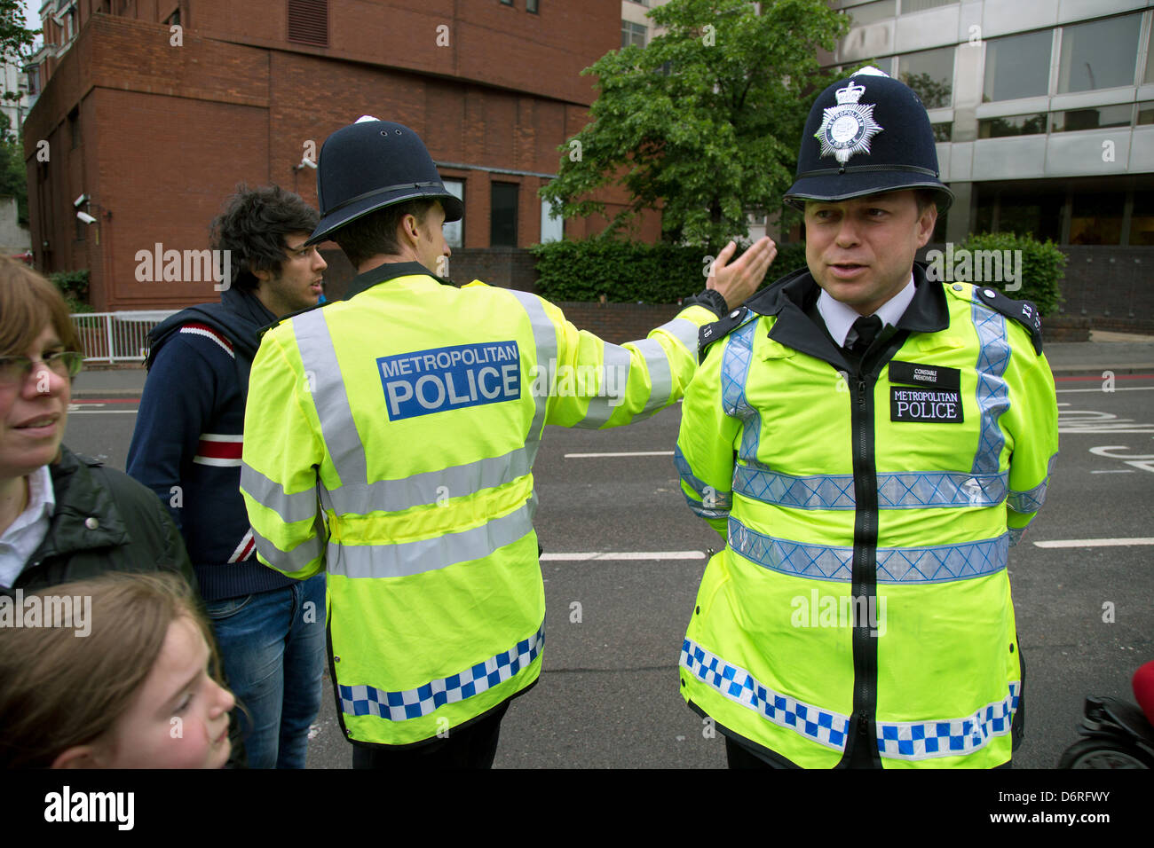 London, UK, Bobbies the Metropolitan Police Stock Photo