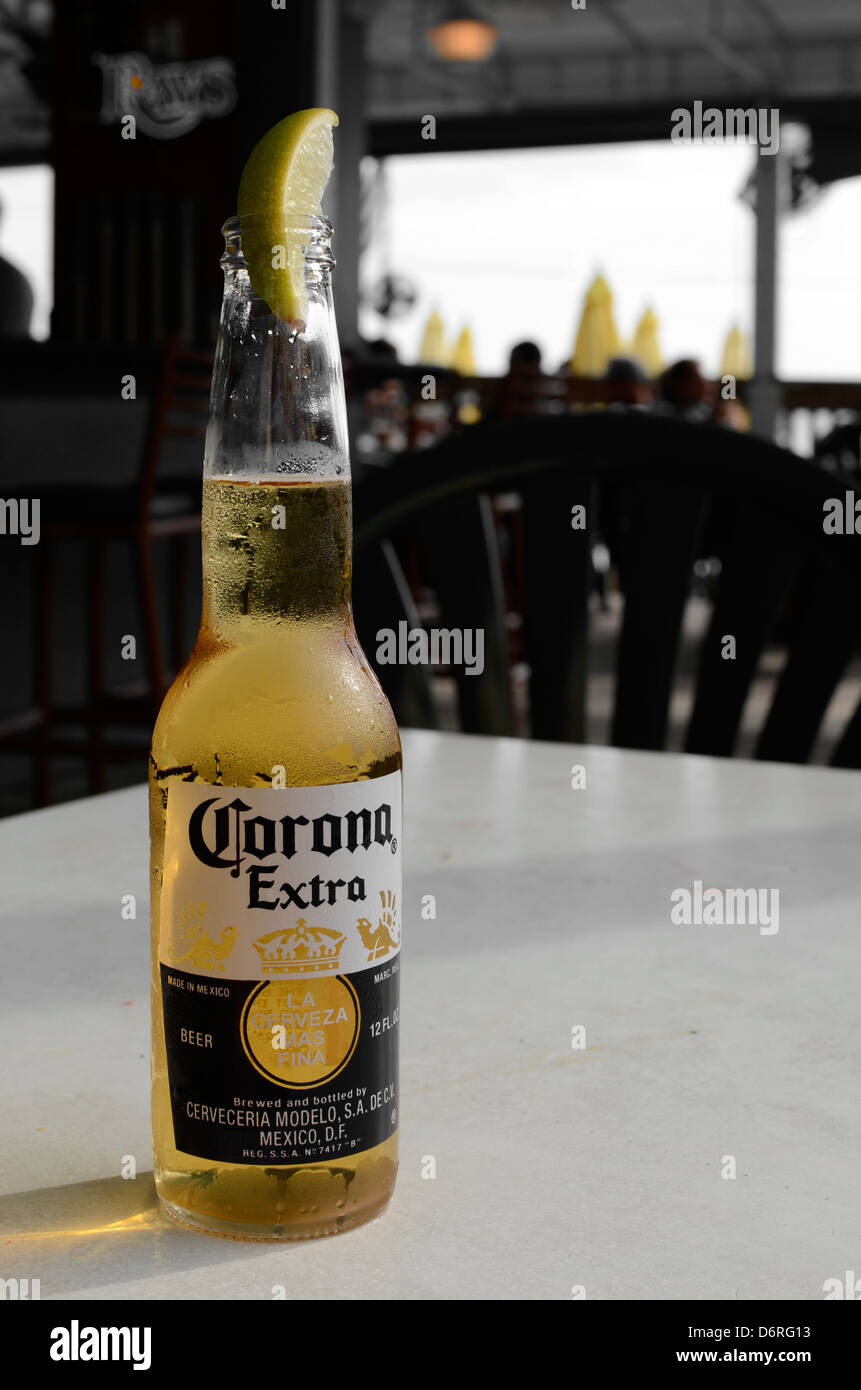 ice cold beer with lime Stock Photo Alamy