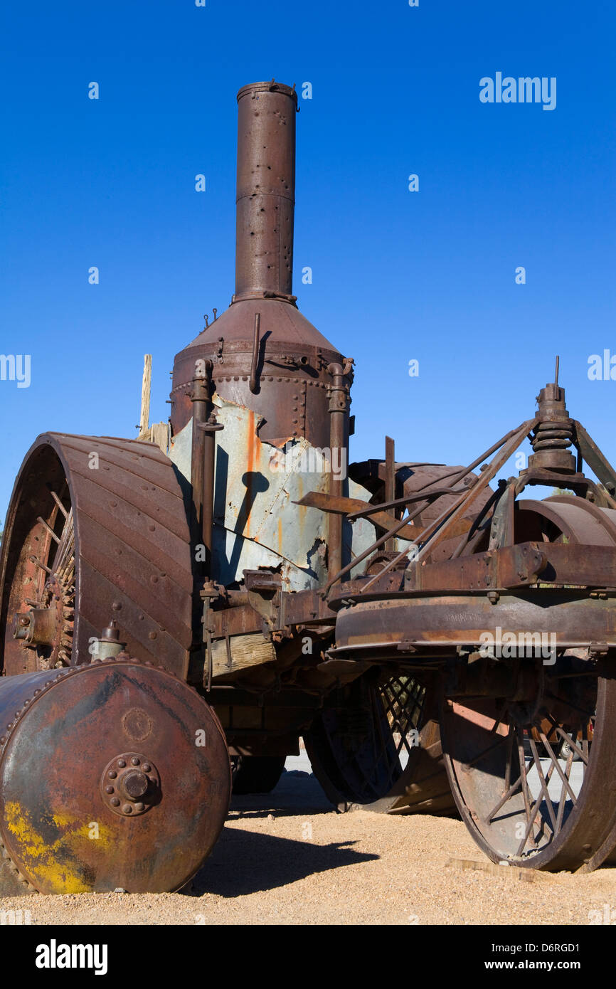 'Old Dinah' 1894 steam tractor in Furnace Creek, Death Valley National