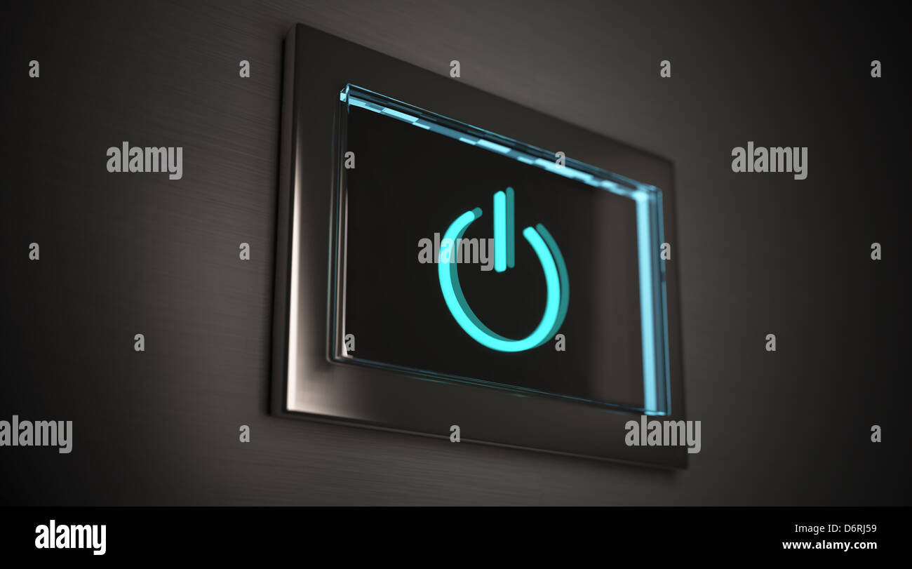 3d on off switch button Stock Photo - Alamy