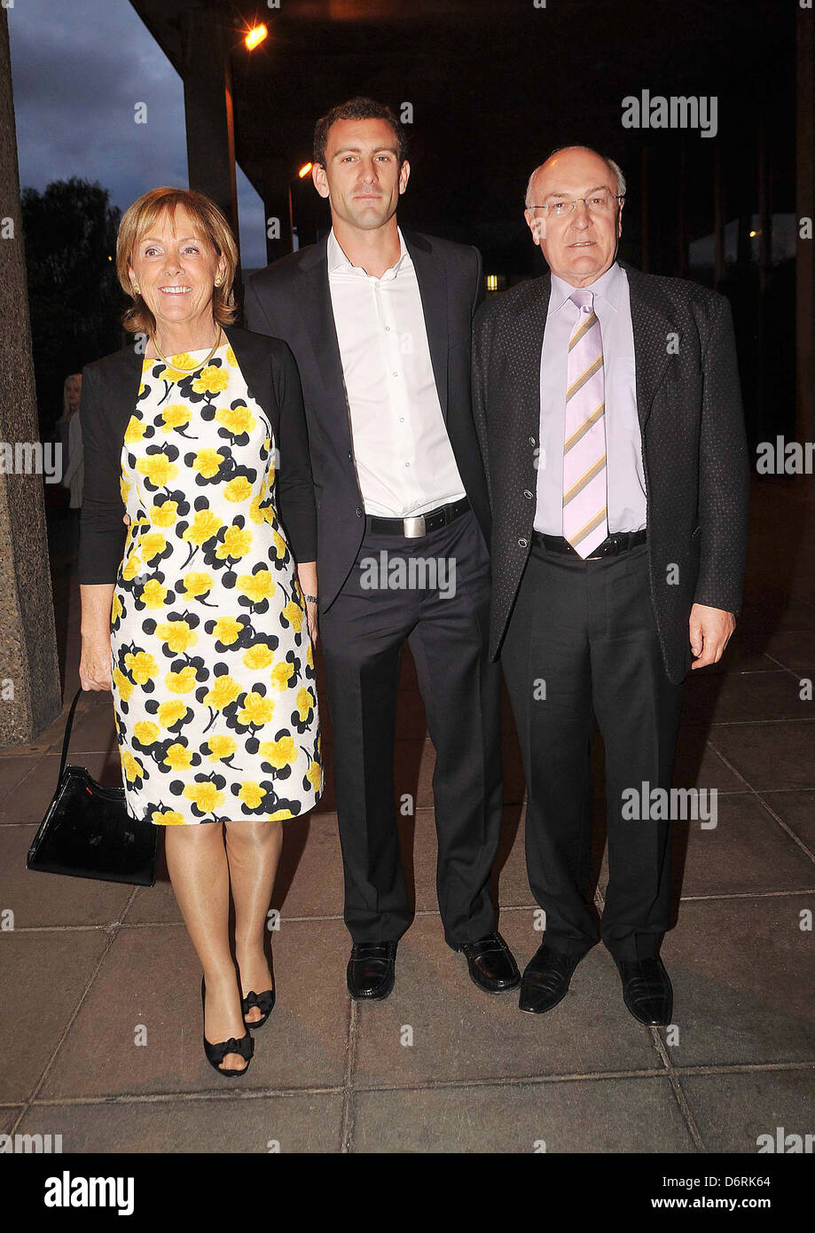 Irish professional tennis player Conor Niland and his parents at RTE  studios for the Late Late Show Dublin, Ireland - 02.09.11 Stock Photo -  Alamy