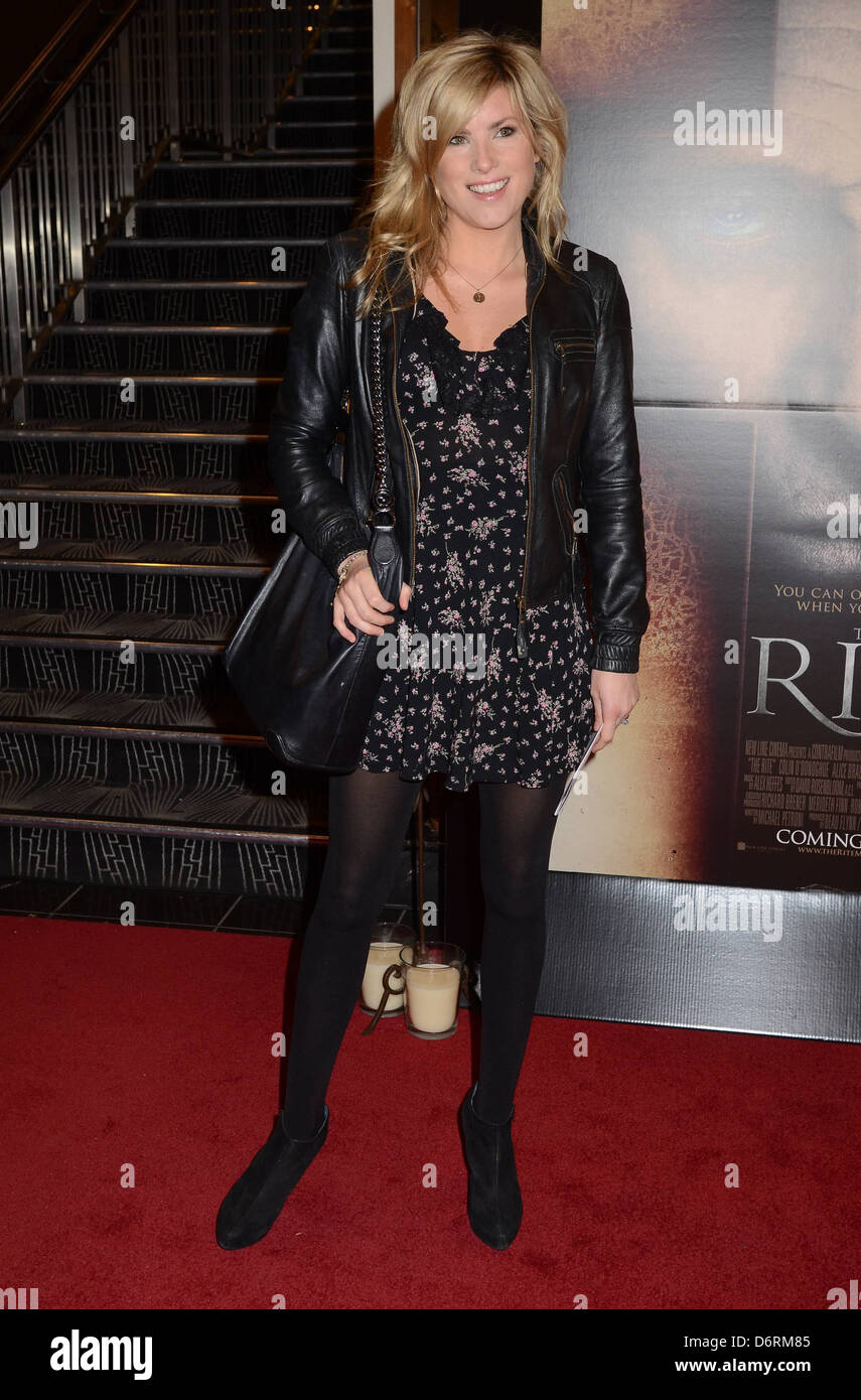 Jenny Buckley The European Premiere of 'The Rite' in The Savoy Cinema, O Connell Street Dublin, Ireland - 20.02.11 Stock Photo