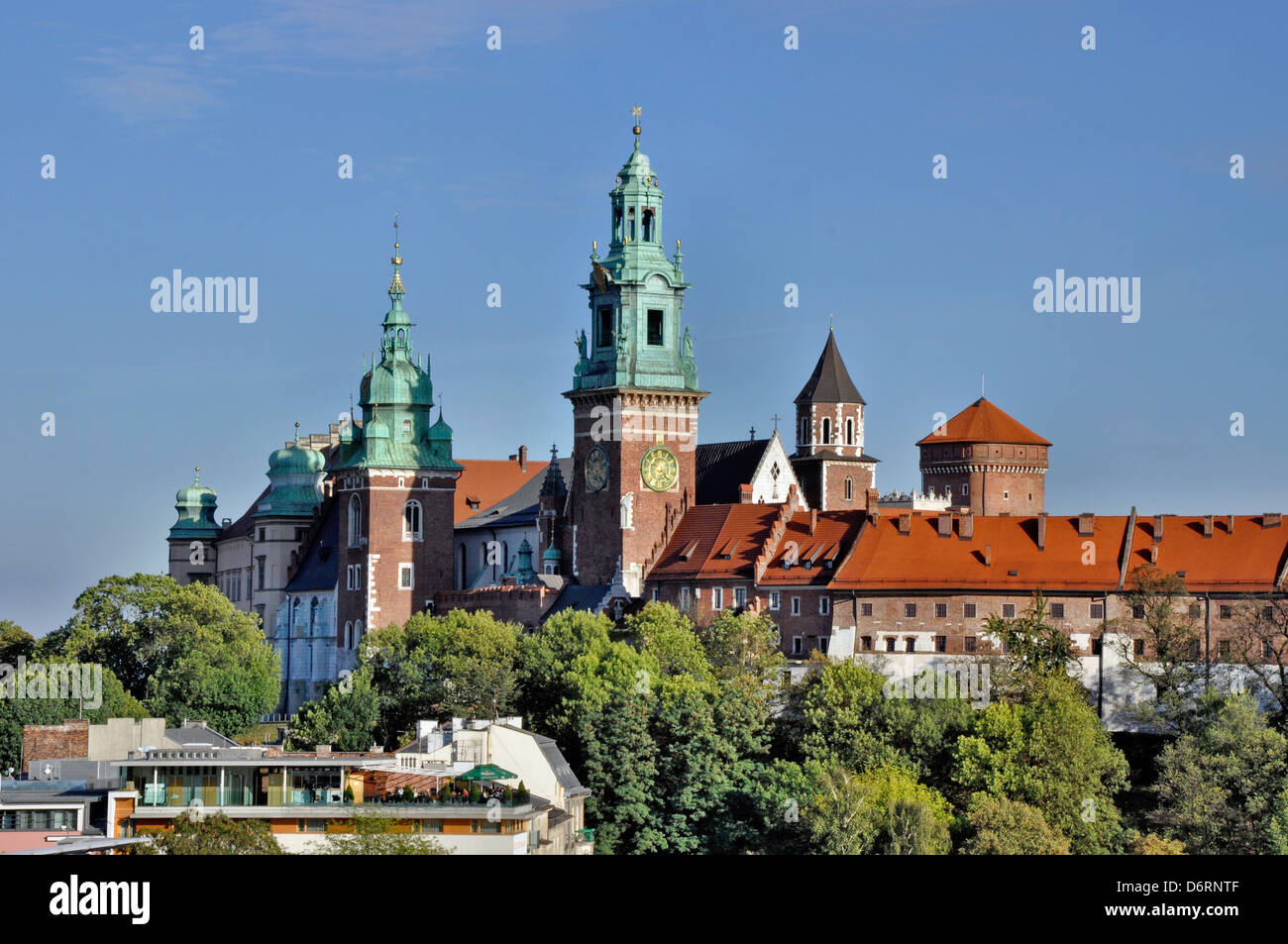 Wawel Cathedral and Castle in Krakow, Poland Stock Photo