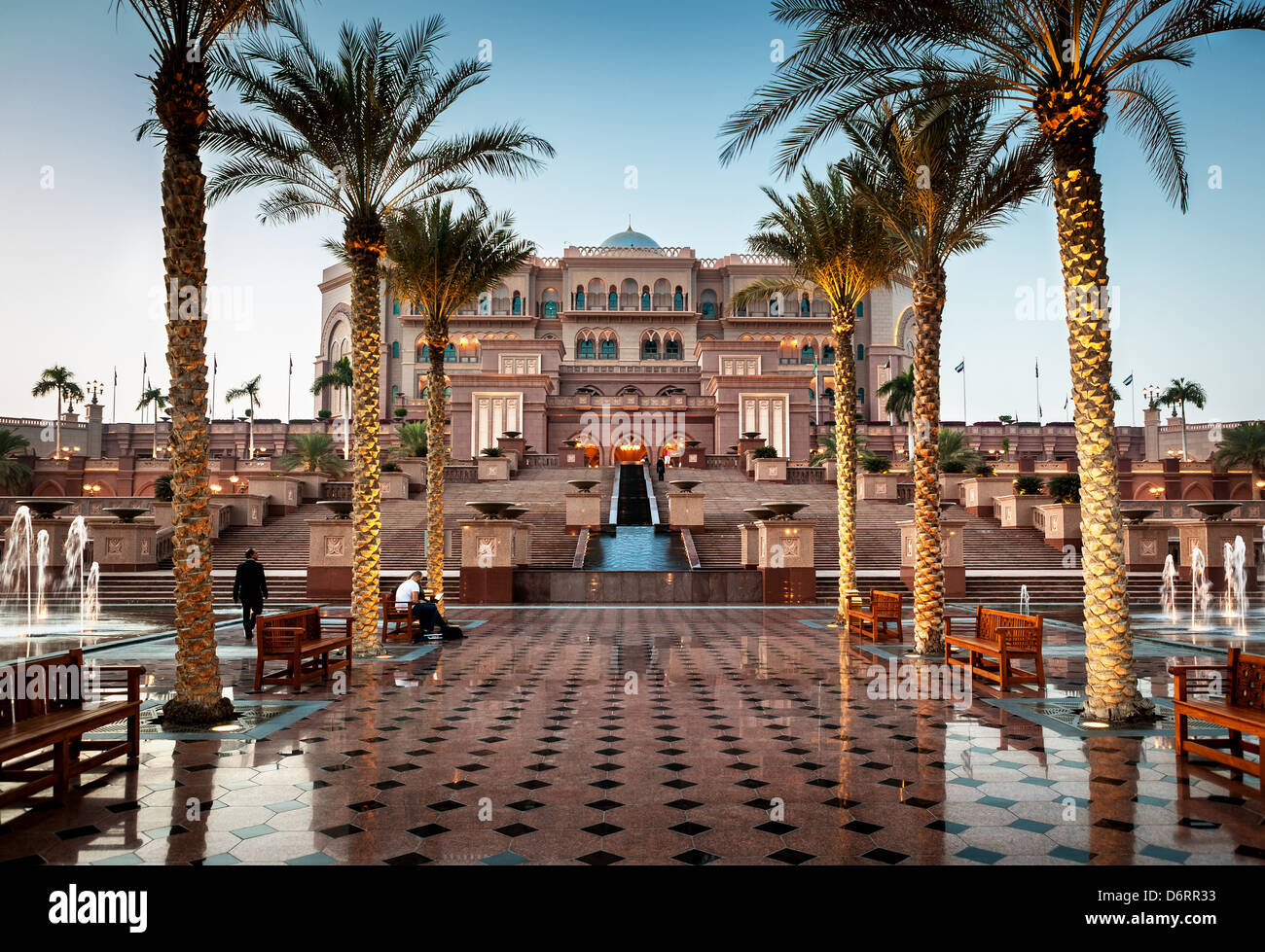 Emirates palace is one of the most expensive hotel in Arab Emirates build at the cost of £3.9 billion. Stock Photo