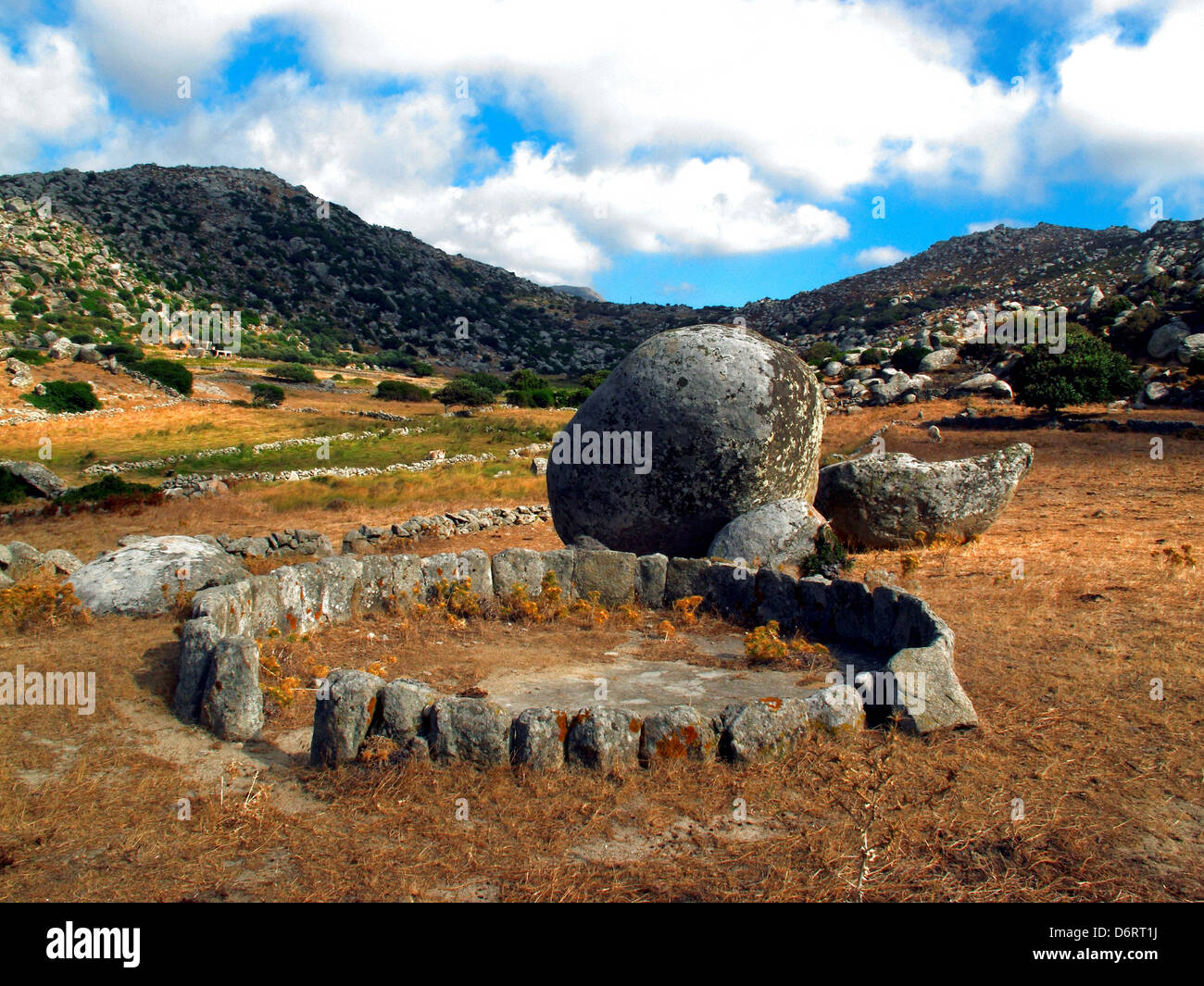 Greece, Cyclades, Tinos island, Aloni, Ancient rocks Stock Photo - Alamy