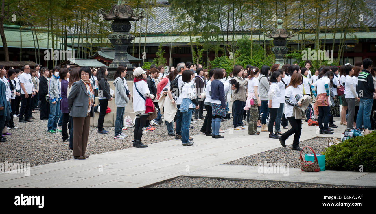 Duke's Walk gathering at Hie Jinja temple, Tokyo, May, 2011 Stock Photo