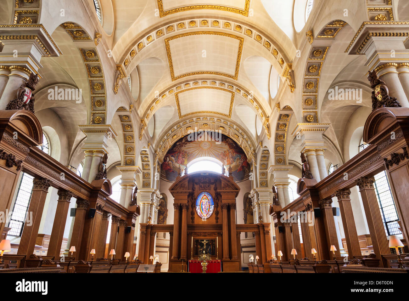 UK, England, London, St Brides' Church Stock Photo - Alamy