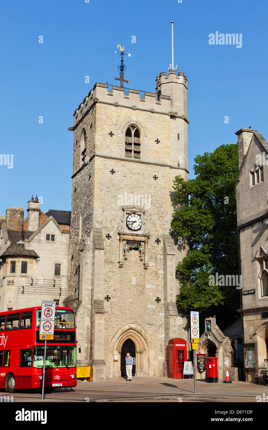 England, Oxfordshire, Oxford, Carfax Tower Stock Photo