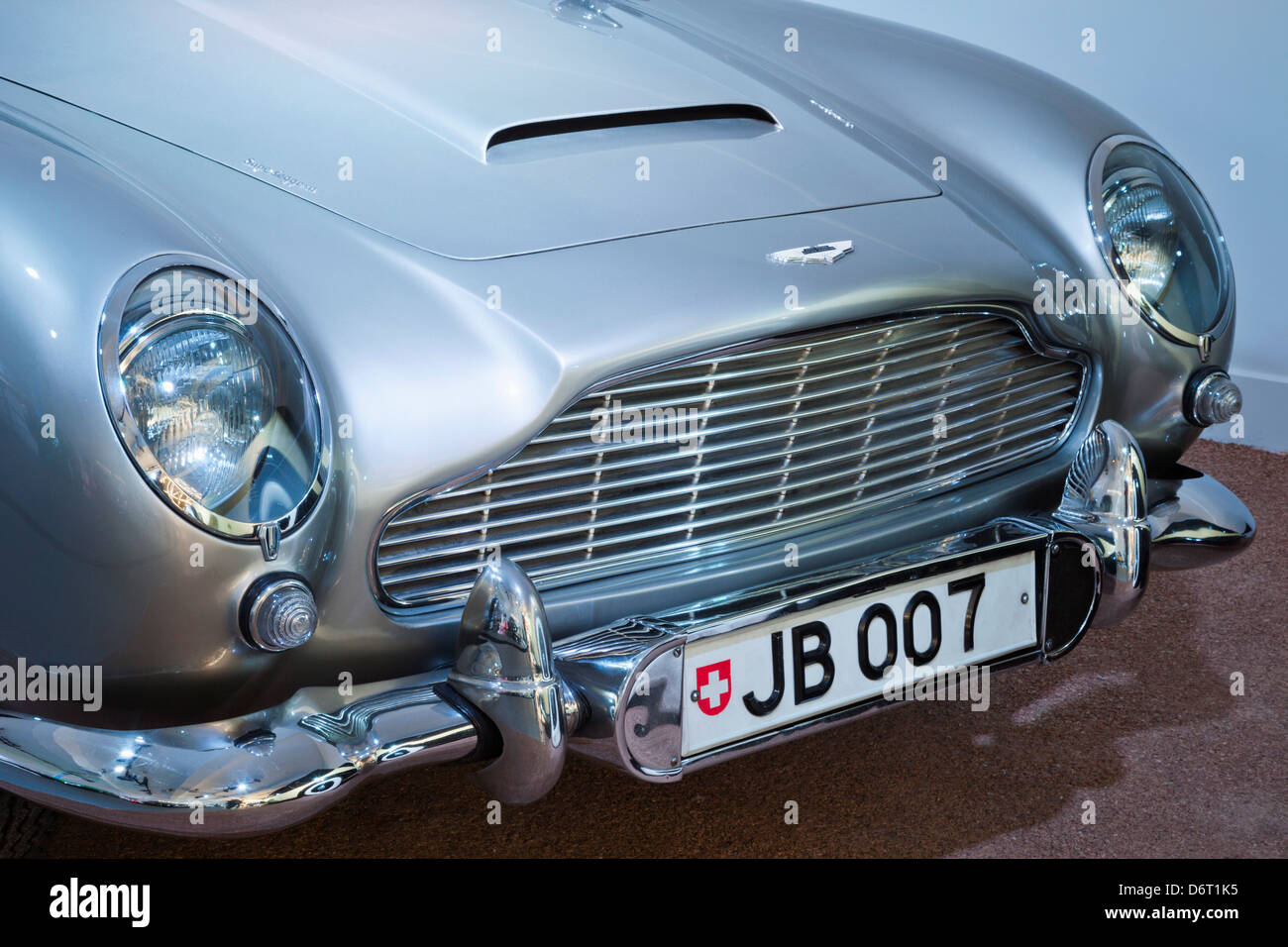 England, Hampshire, New Forest, Beaulieu, National Motor Museum, James Bond's 007 Aston Martin Stock Photo