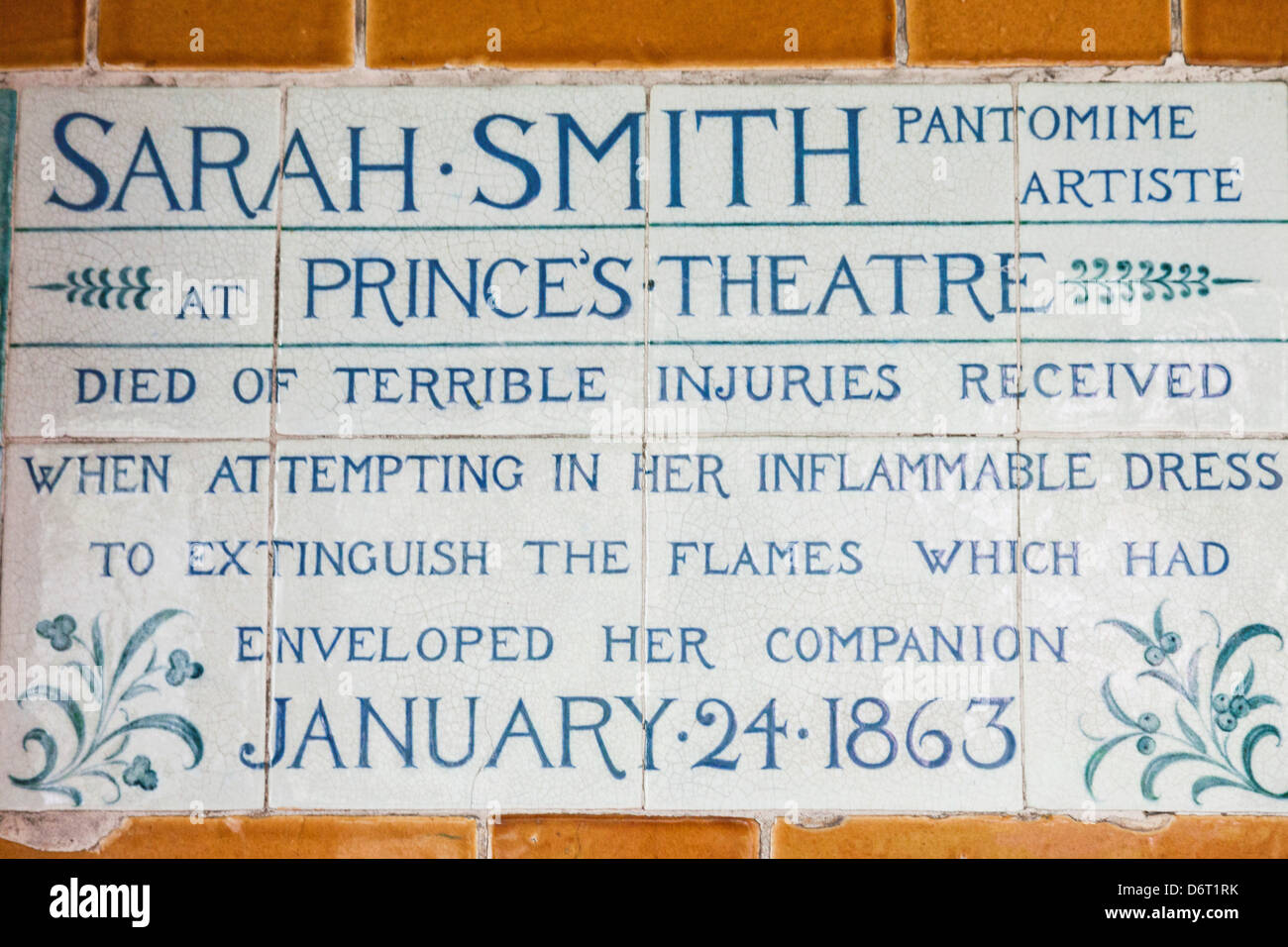 UK, London, City of London, Postmans Park, Memorial Plaques to Heroic Self Sacrifice Stock Photo