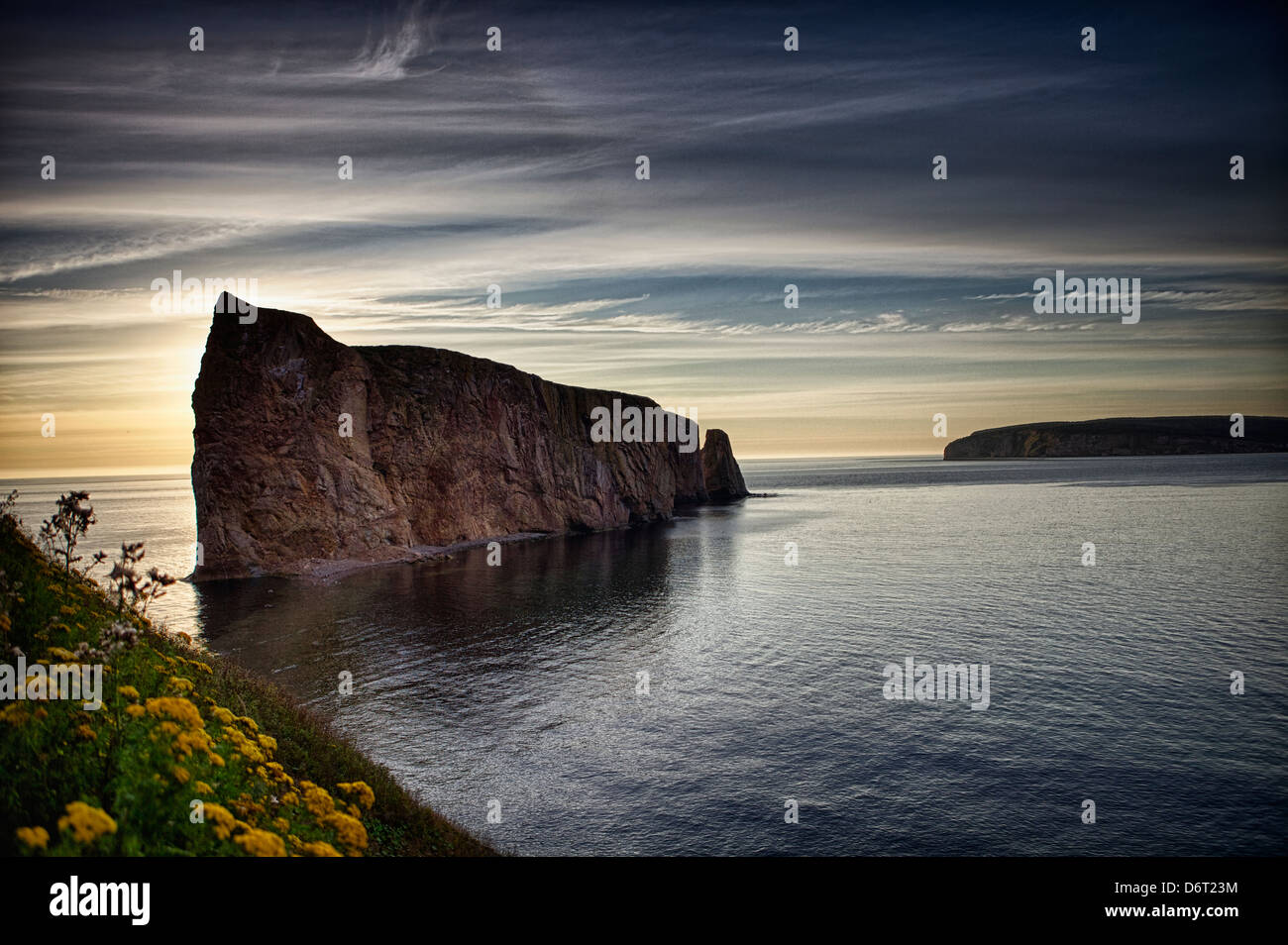 'Rocher Percé' in the 'gaspé' peninsula. Gulf of St-Lawrence Stock Photo
