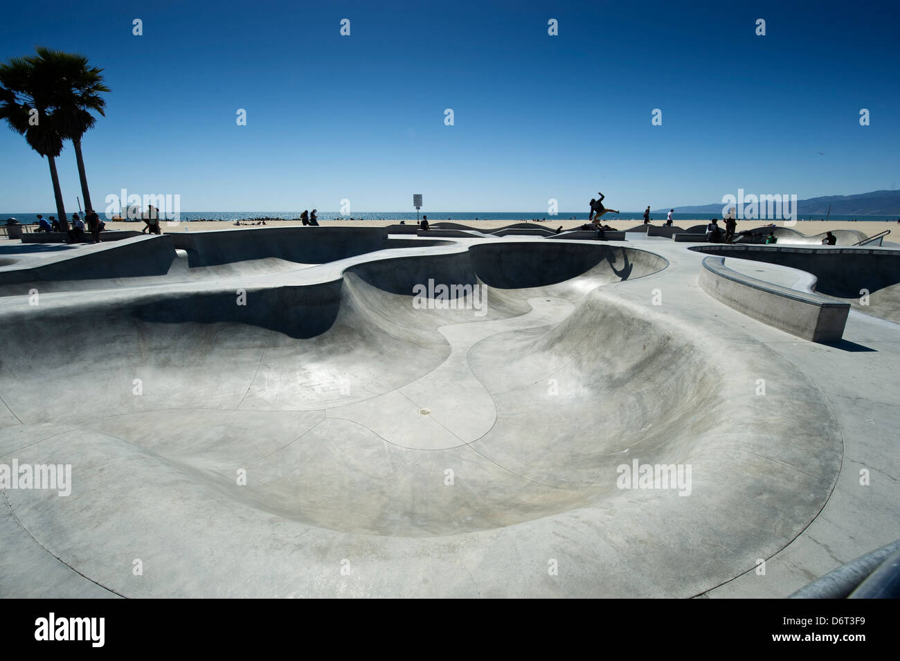 Venice Beach skatepark Stock Photo