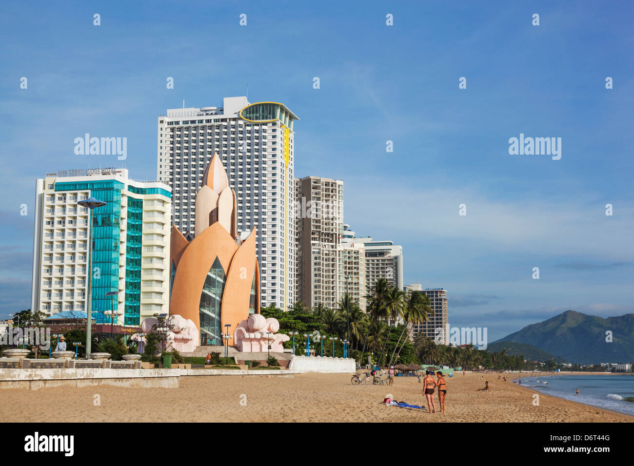 Vietnam, Nha Trang, Beachfront skyline Stock Photo - Alamy