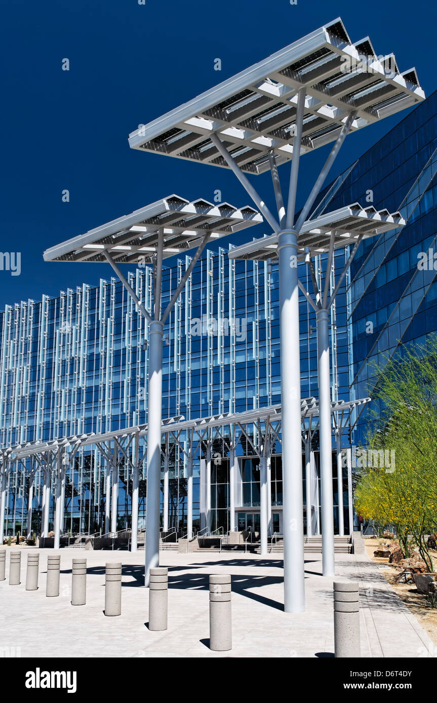 USA, Nevada, Las Vegas, Modern steel and glass architecture of Las