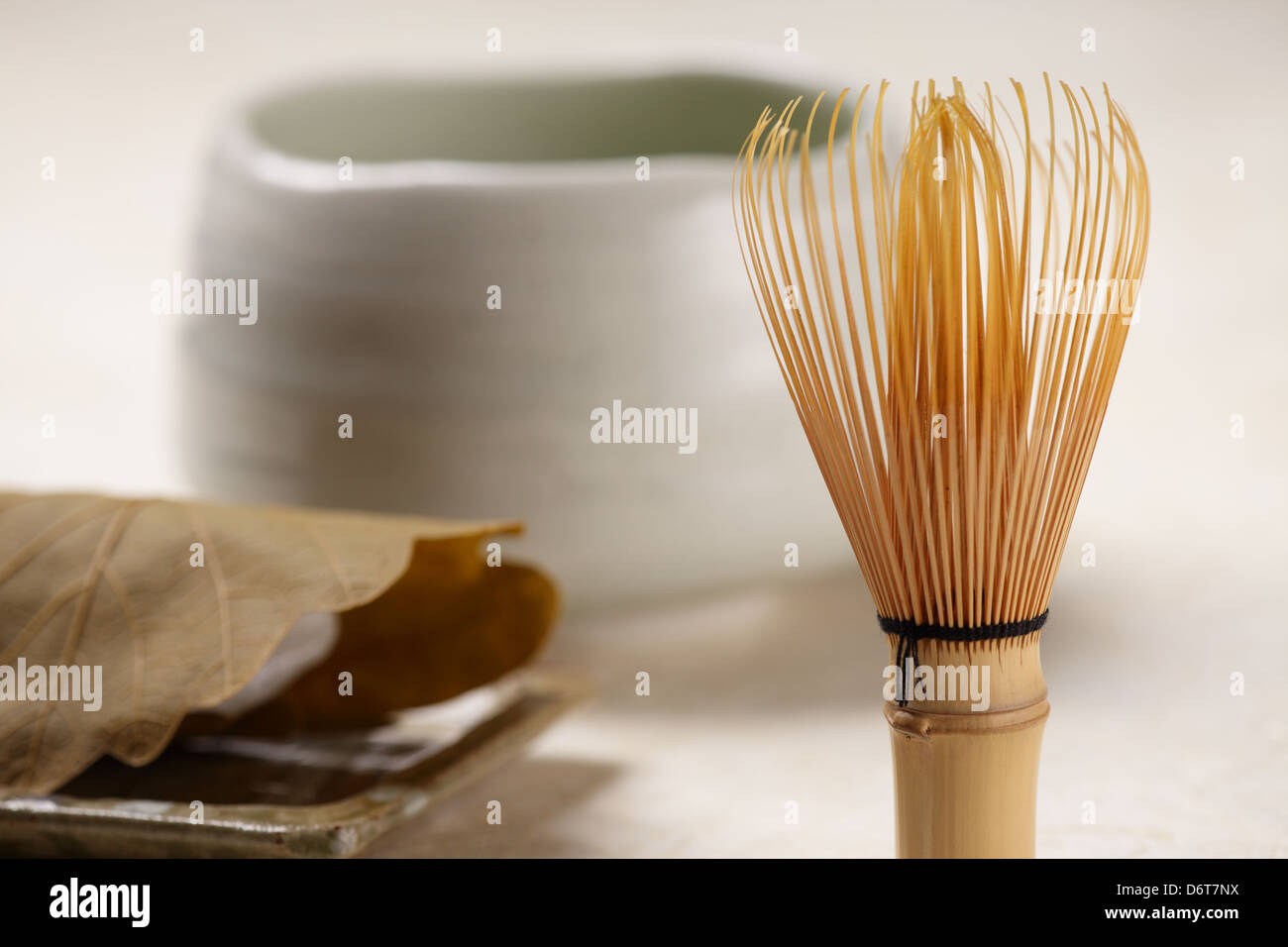 Matcha green tea brush Stock Photo Alamy